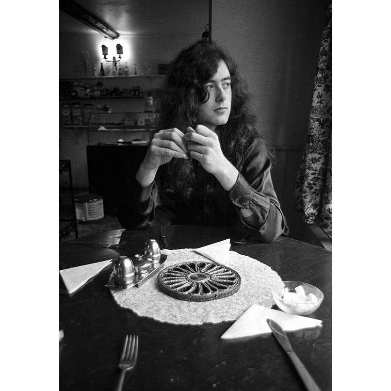 Jimmy Page of Led Zeppelin by Barrie Wentzell