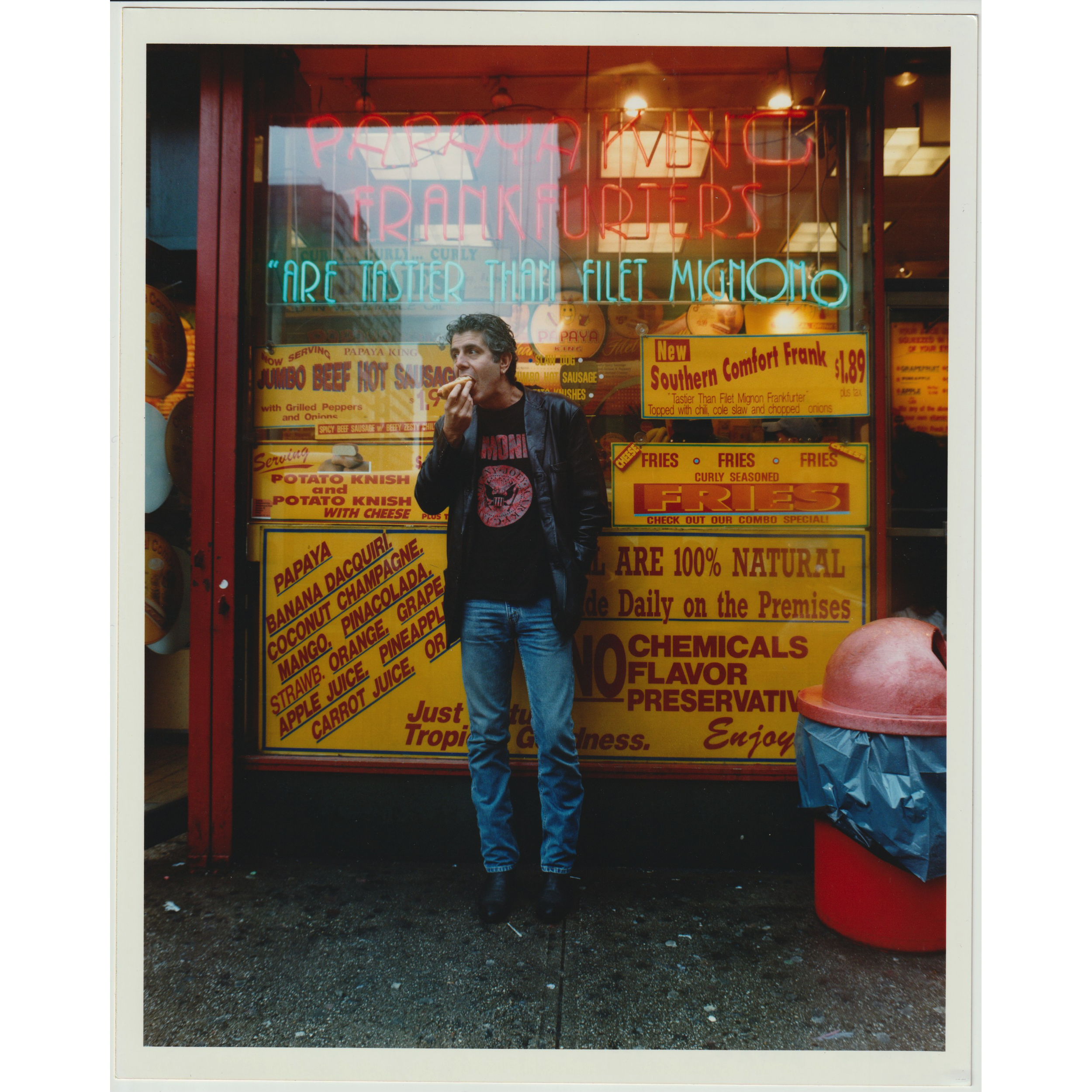 Anthony Bourdain original vintage 8x10" print by Jake Chessum