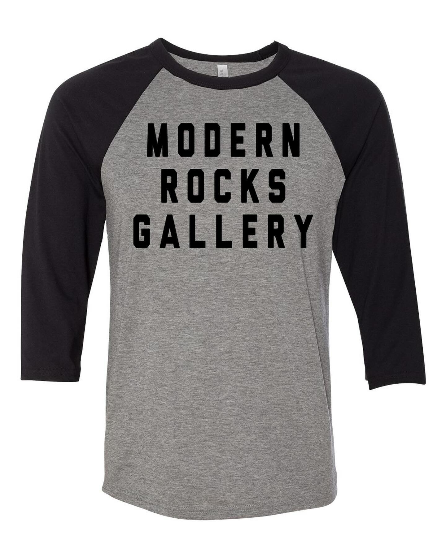 New merch alert 🚨 

Now available, Modern Rocks Gallery Baseball Tees by BELLA + CANVAS. In Deep Heather/Black and White/Black. They&rsquo;re pre shrunk and super soft and available in XS up to XL 😎

Available to order now, with stock arriving in t