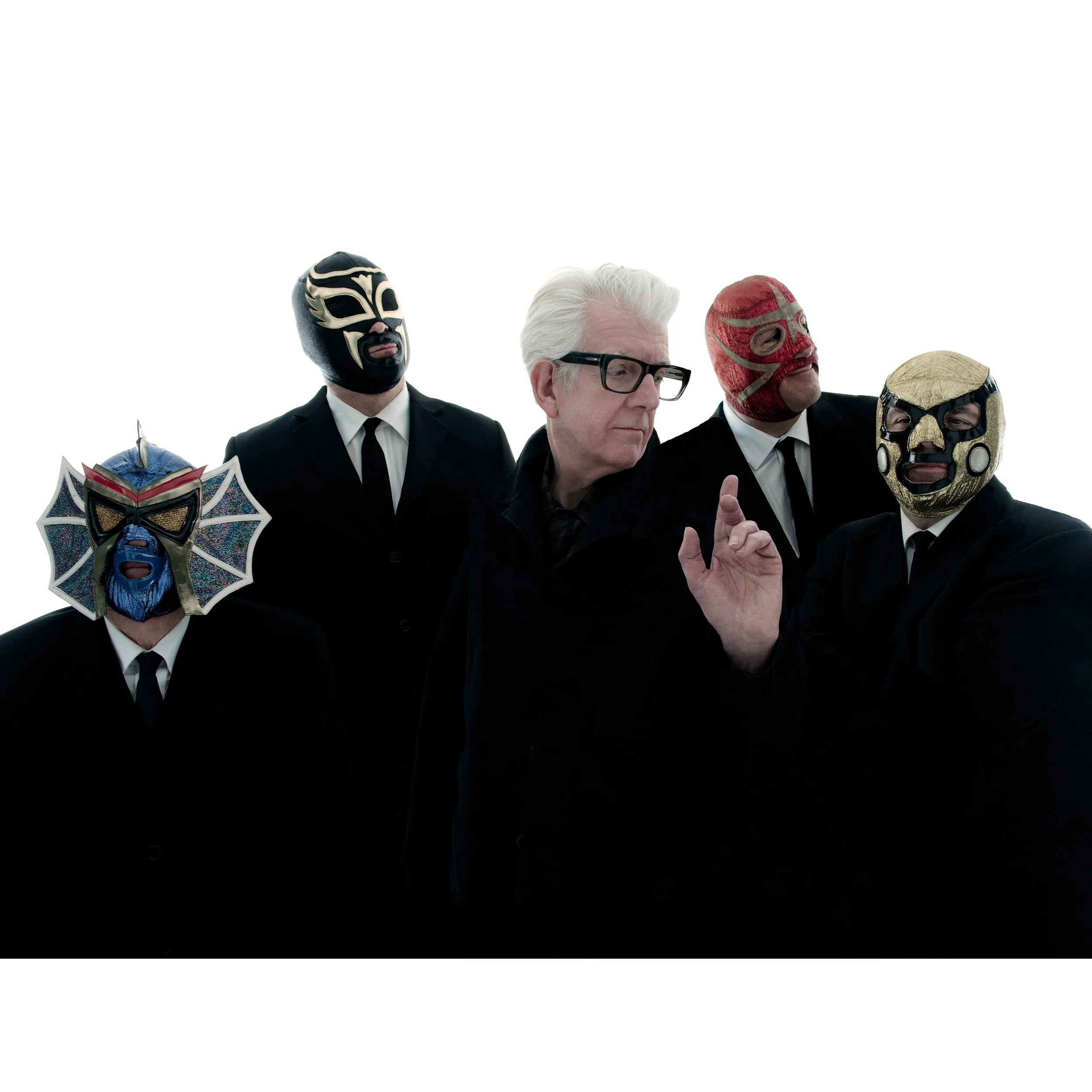 Nick Lowe Los Straitjackets by Jim Herrington