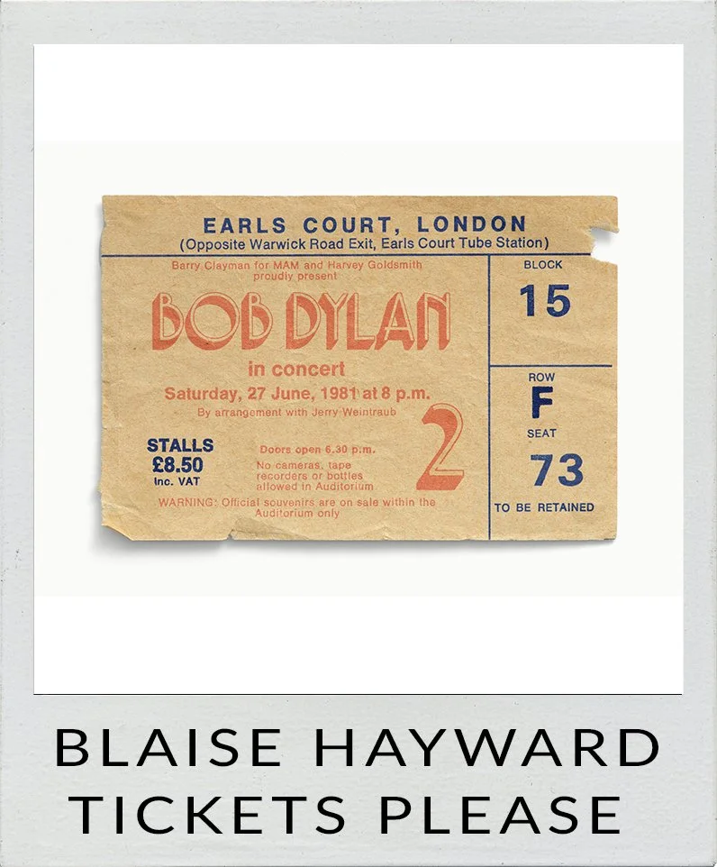 Blaise Hayward Tickets Please