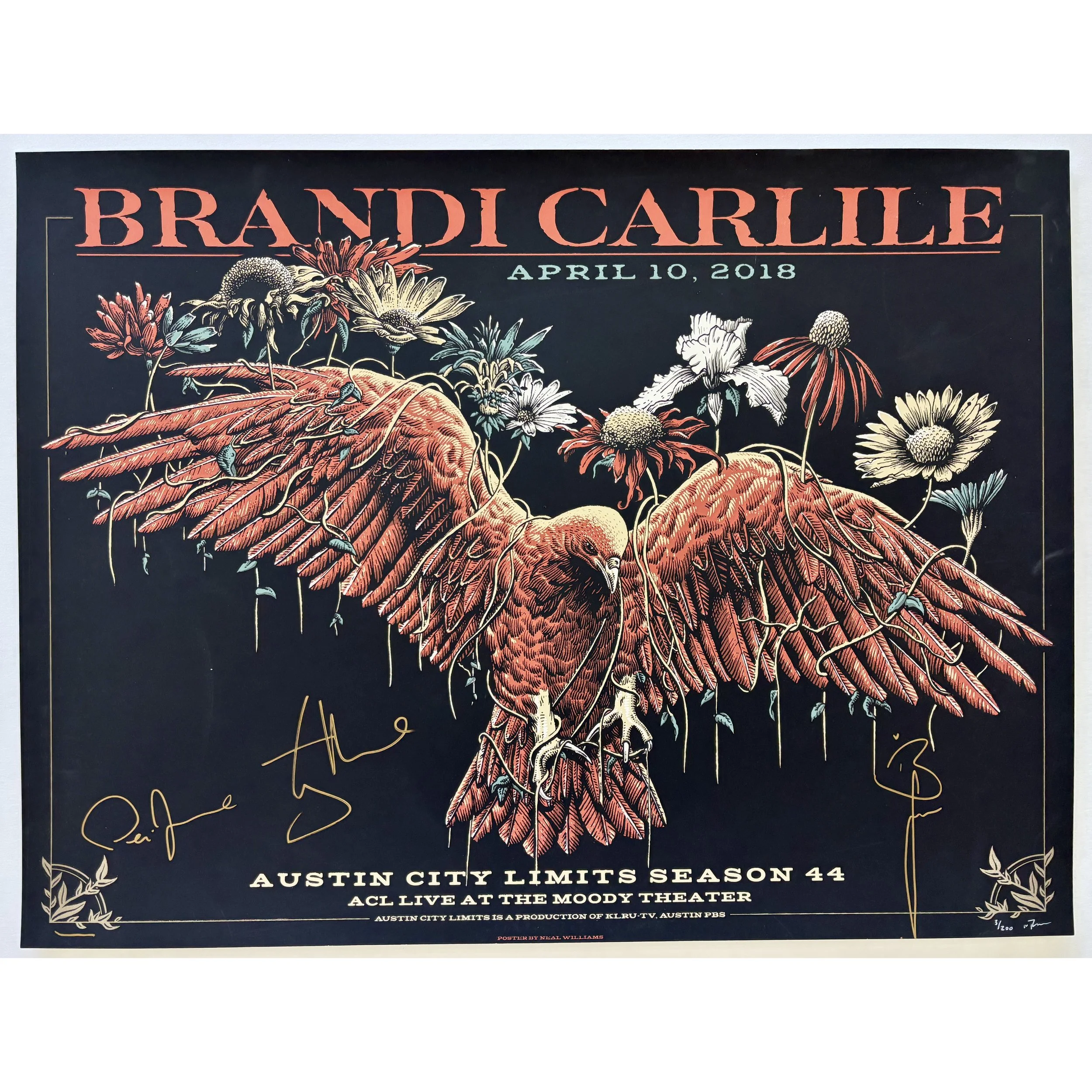 Brandi Carlile - Austin City Limits original poster - Season 44 - Signed by Brandi
