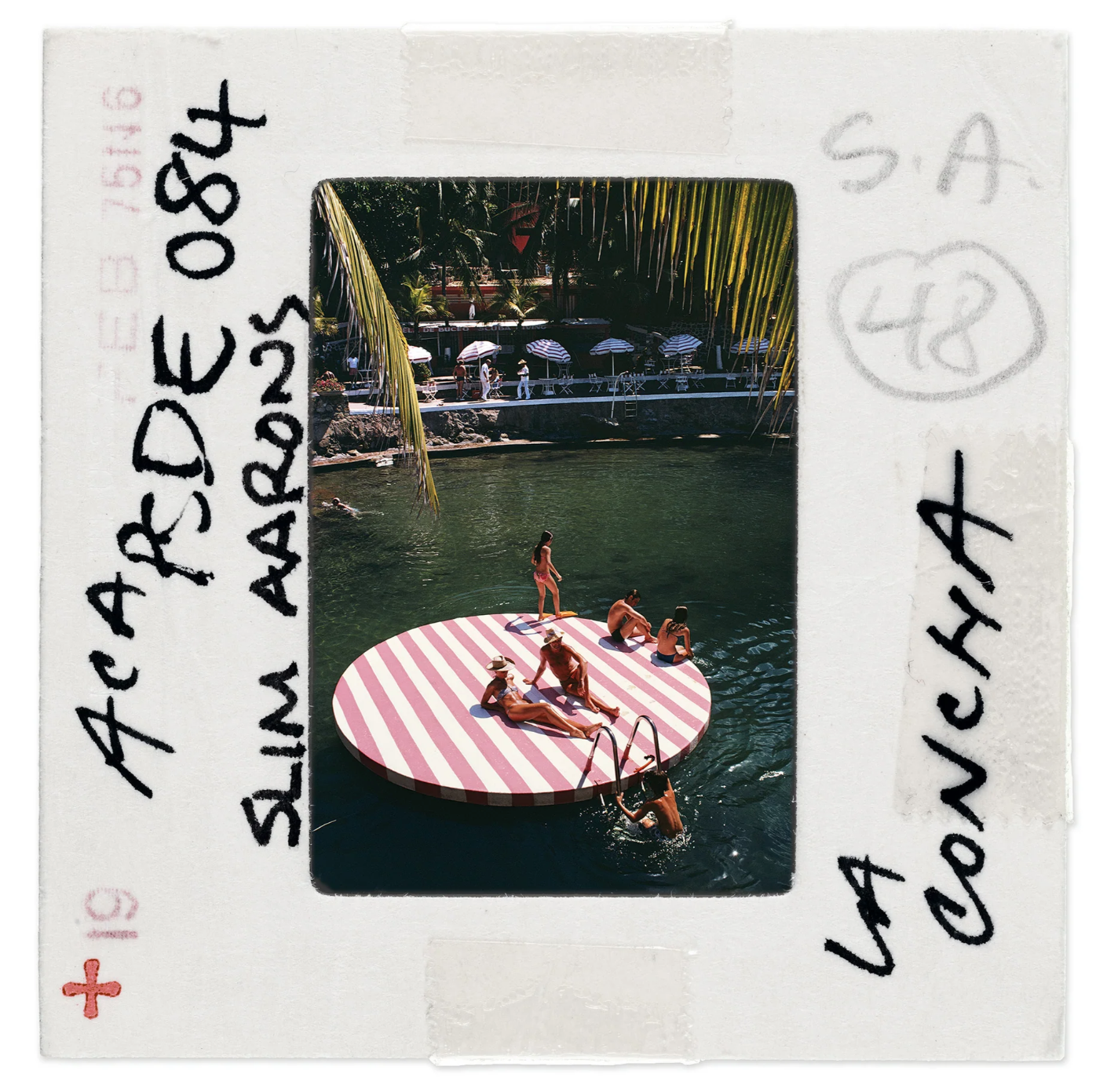 La Concha Beach Club Slide Print by Slim Aarons