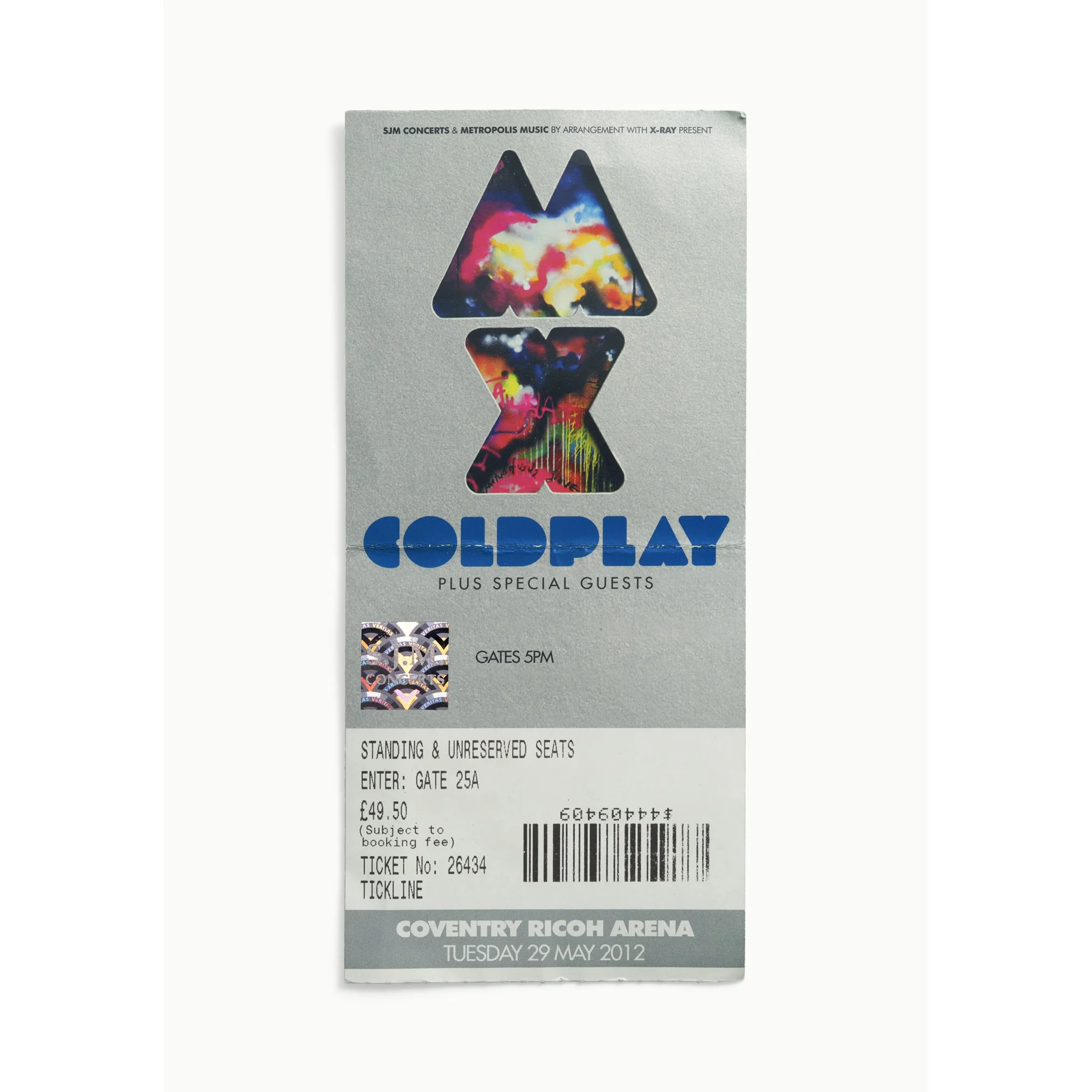TICKETS PLEASE BY BLAISE HAYWARD - Coldplay