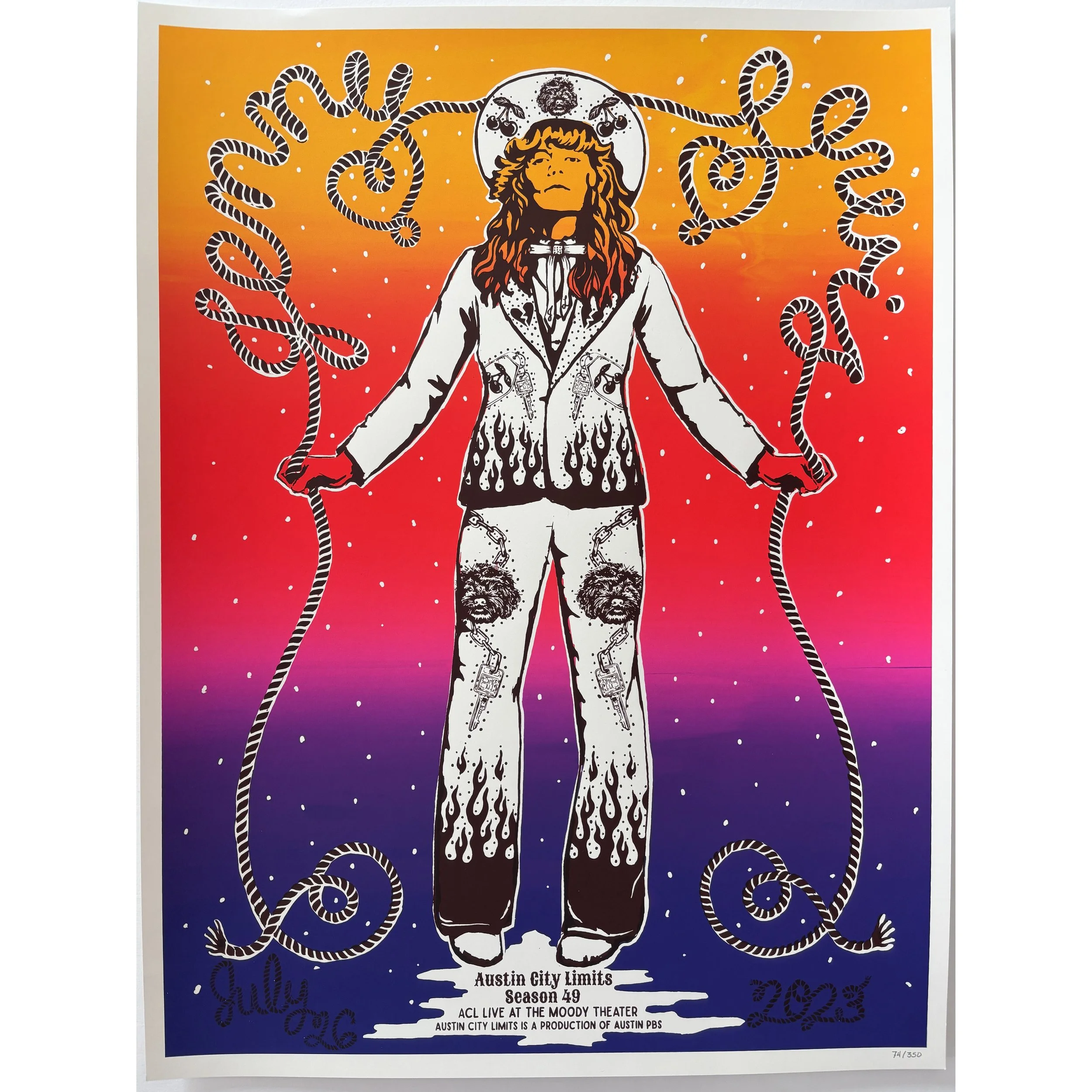 Jenny Lewis - Austin City Limits original poster - Season 49 - July 2023