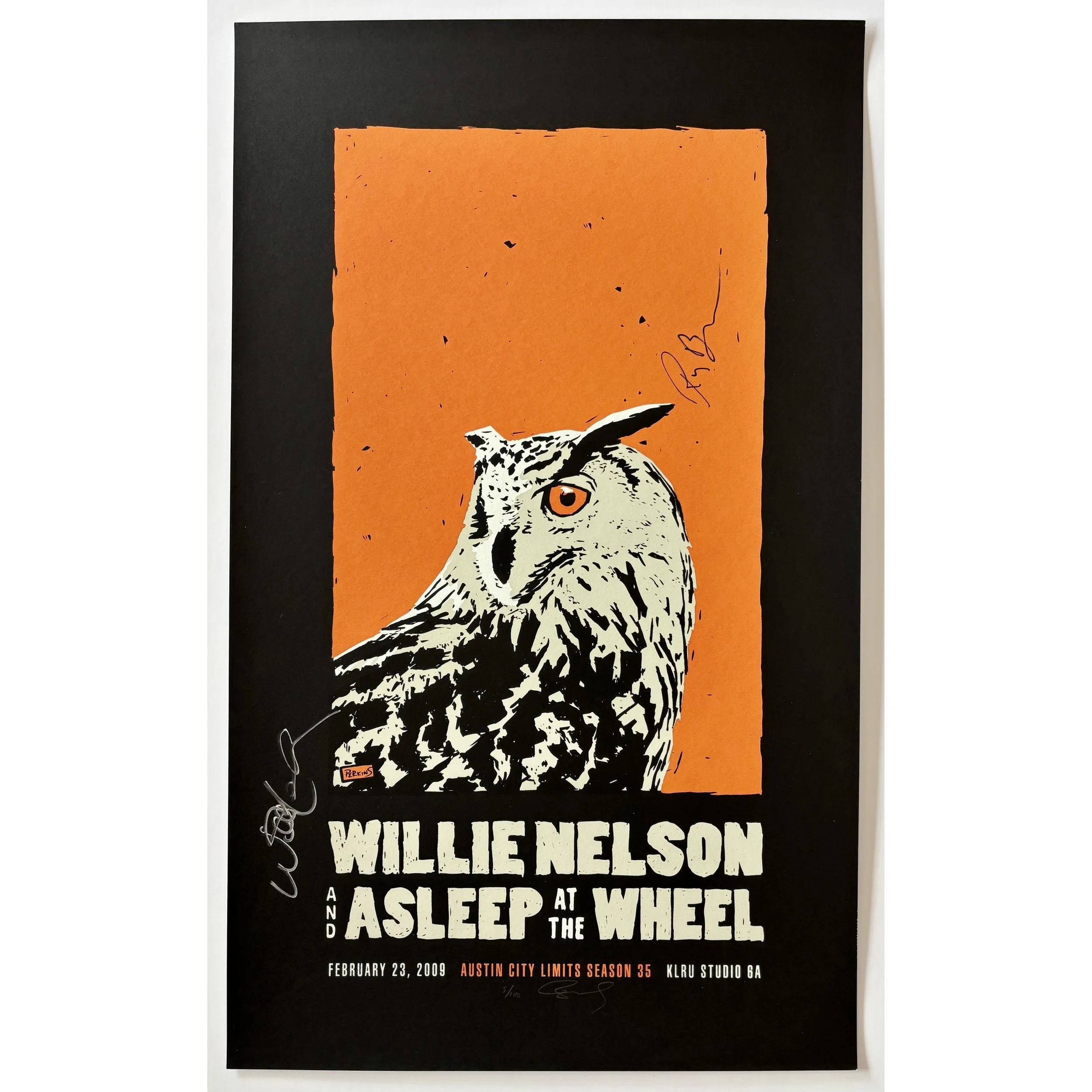Willie Nelson - Framed Austin City Limits original poster - Signed season 35 poster