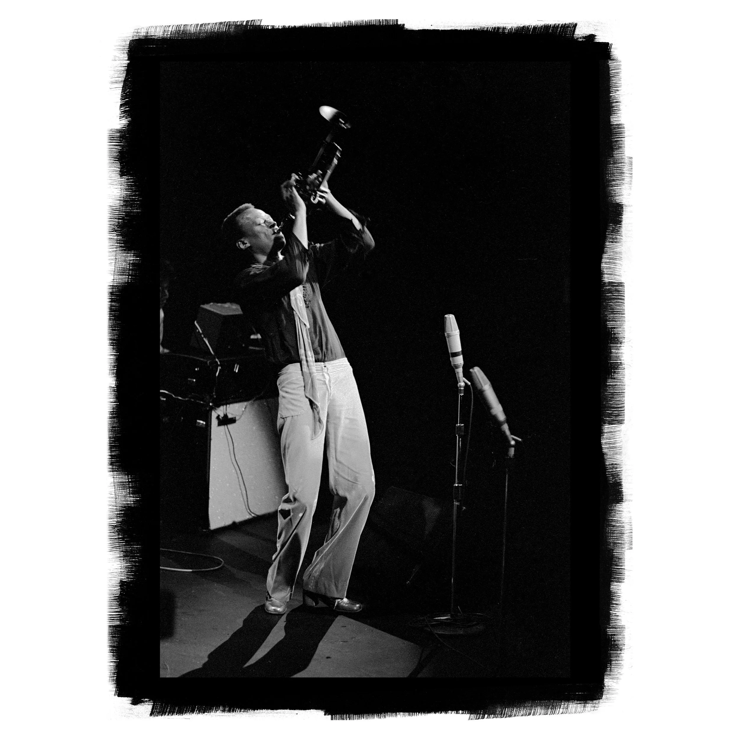 Miles Davis at Fillmore East, NYC, June 17, 1970, Platinum Print by Glen Craig