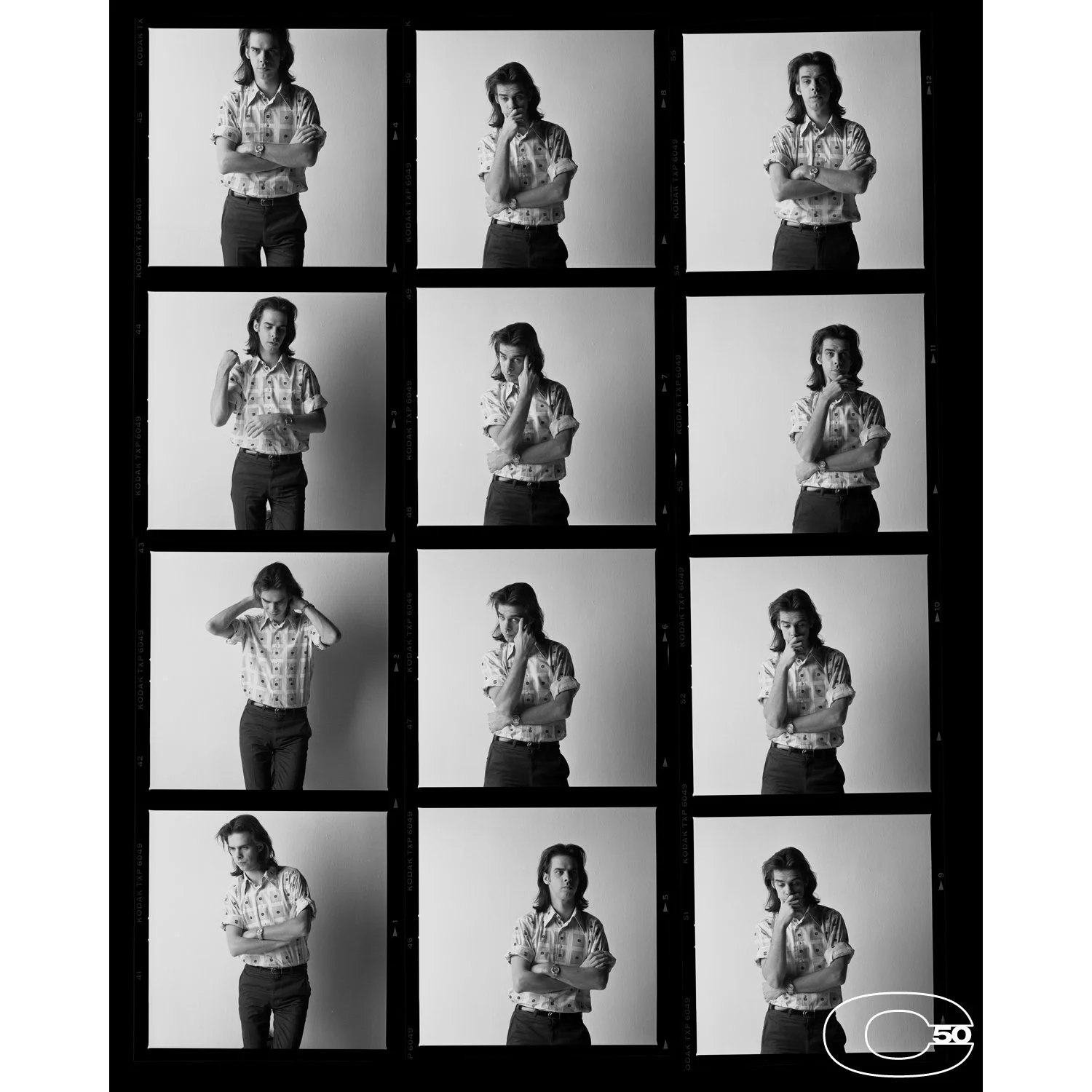 Nick Cave Contact Sheet Print by Chris Cuffaro