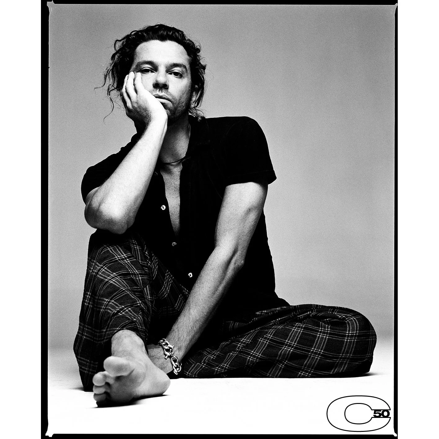 Michael Hutchence of INXS by Chris Cuffaro