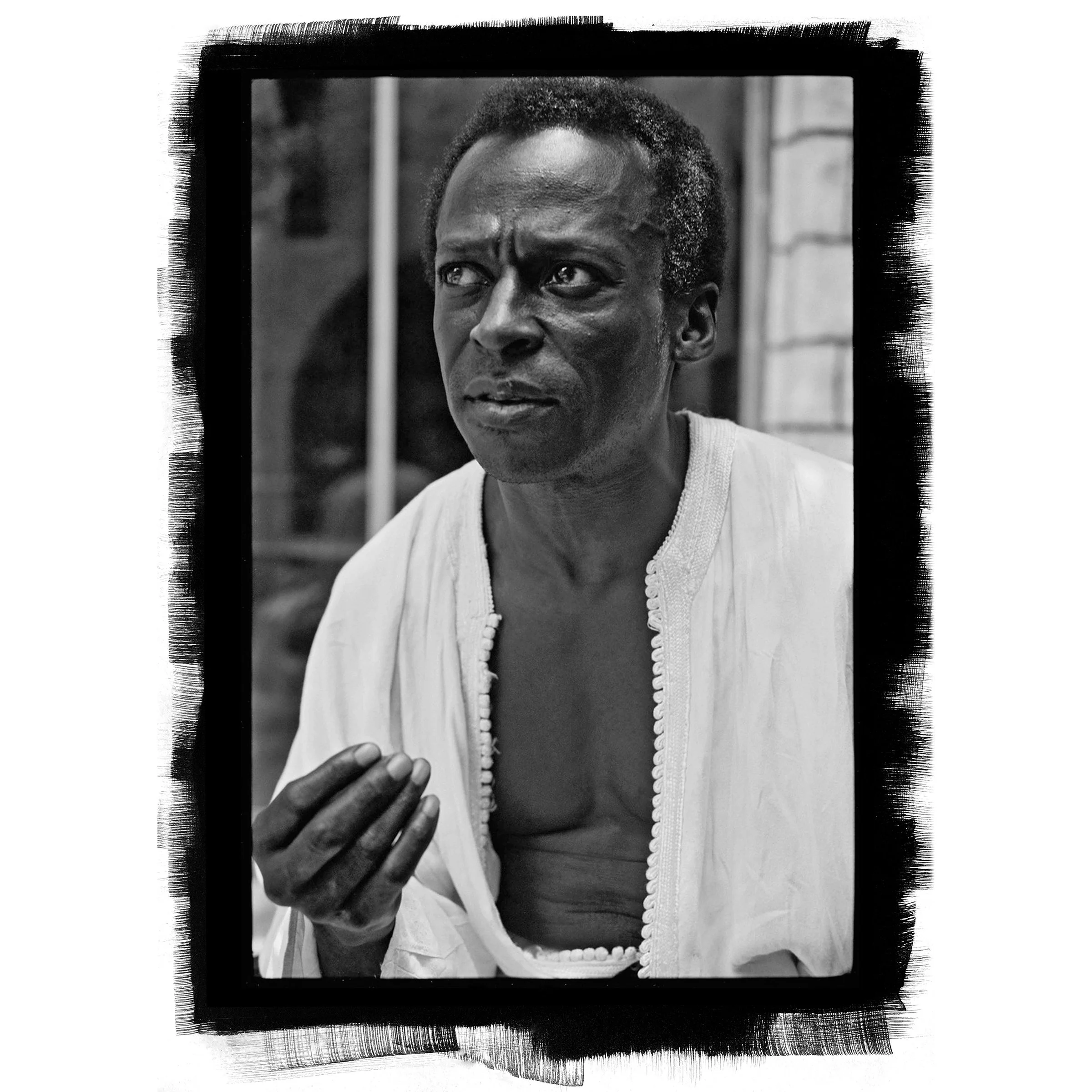 Miles Davis, Upper West Side, NYC, Platinum Print by Glen Craig