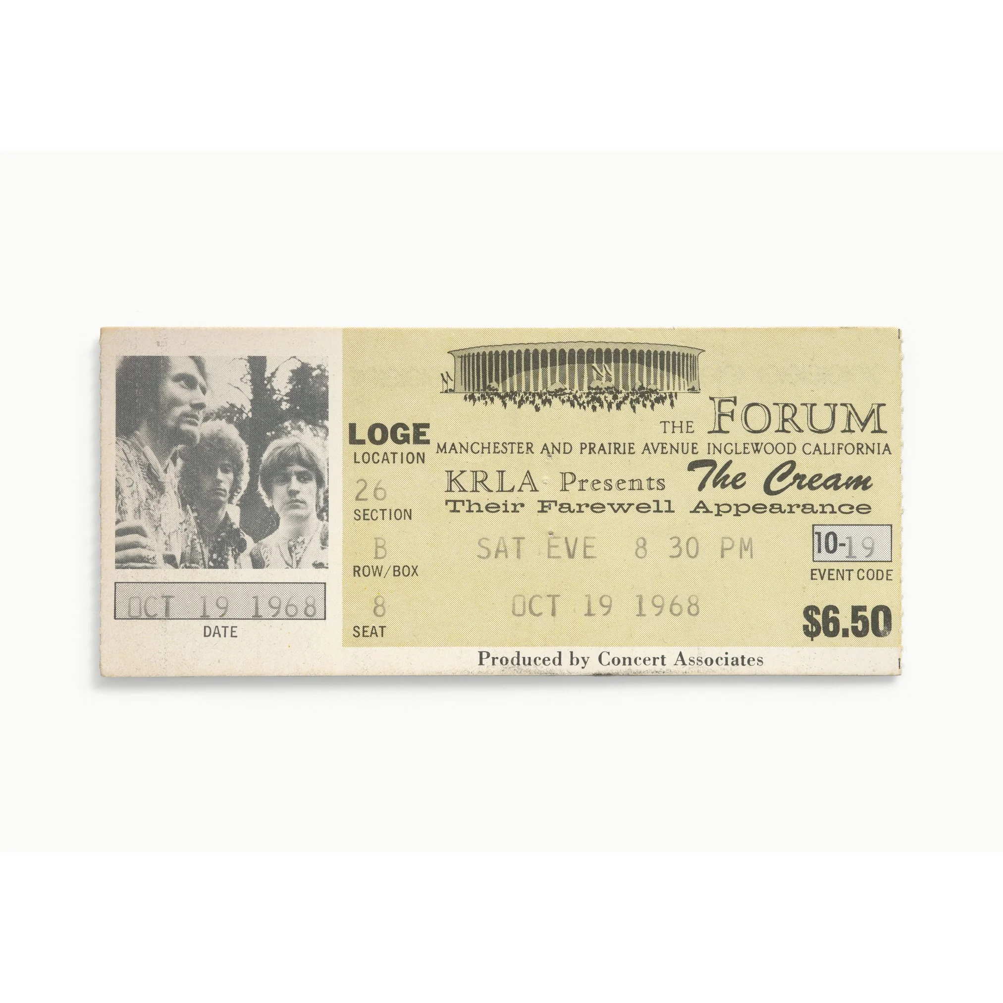 TICKETS PLEASE BY BLAISE HAYWARD - Cream