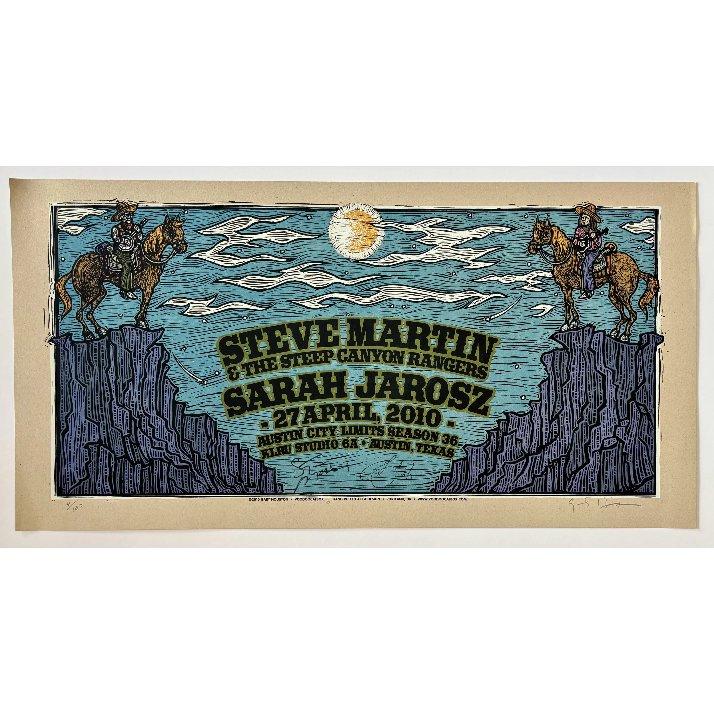 Steve Martin - Austin City Limits original poster - Season 30 - Signed by Steve Martin