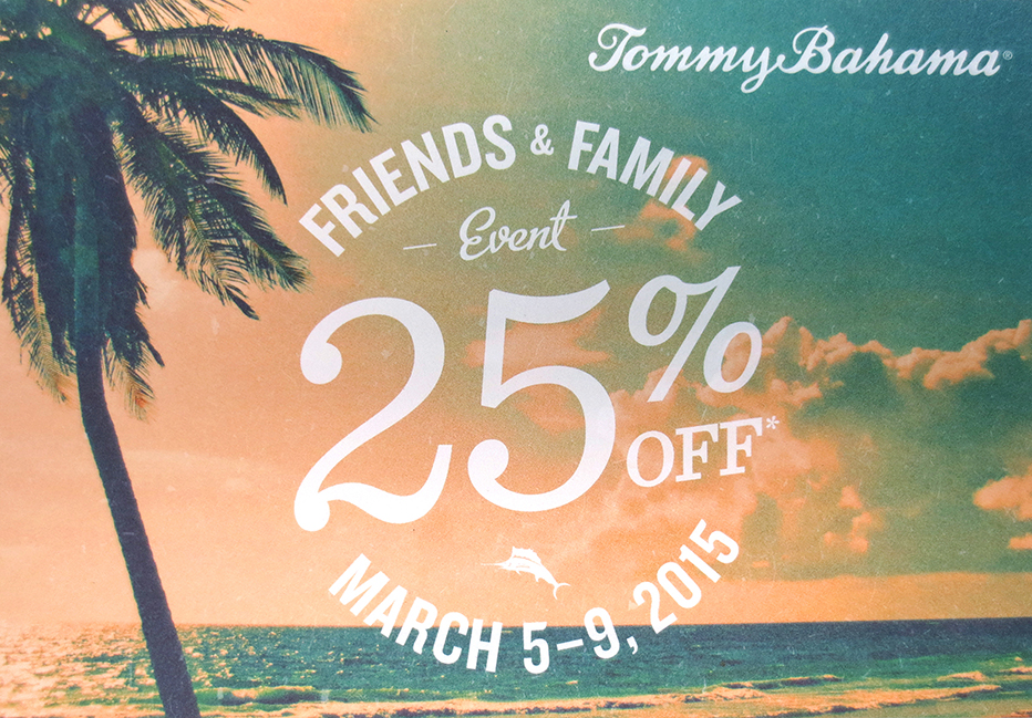 tommy bahama friends and family 2019