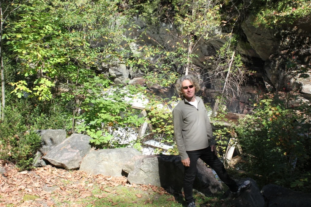 Log Chute in background
