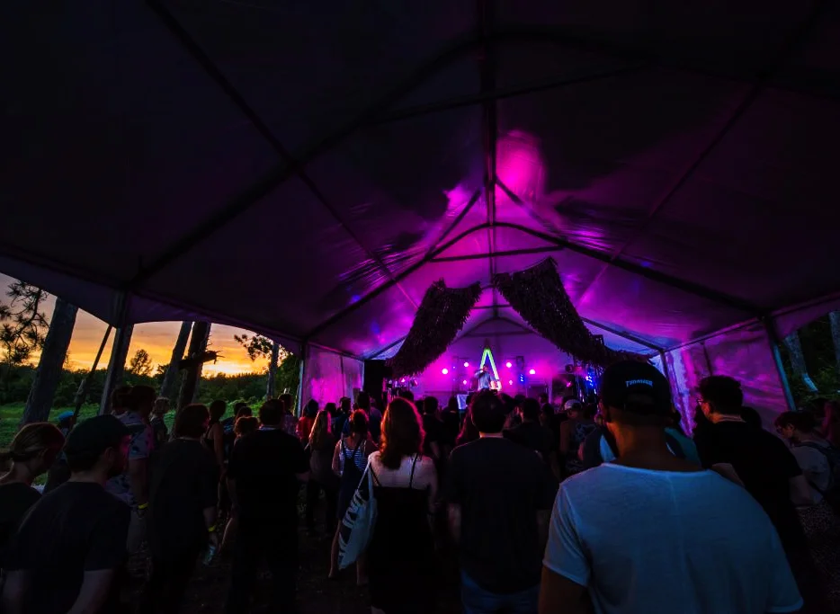 Cadence Weapon (Toronto ON) Forest Stage, BON-FIRE 2017, Rideau Pines Farm photo by: Landon Entwhistle