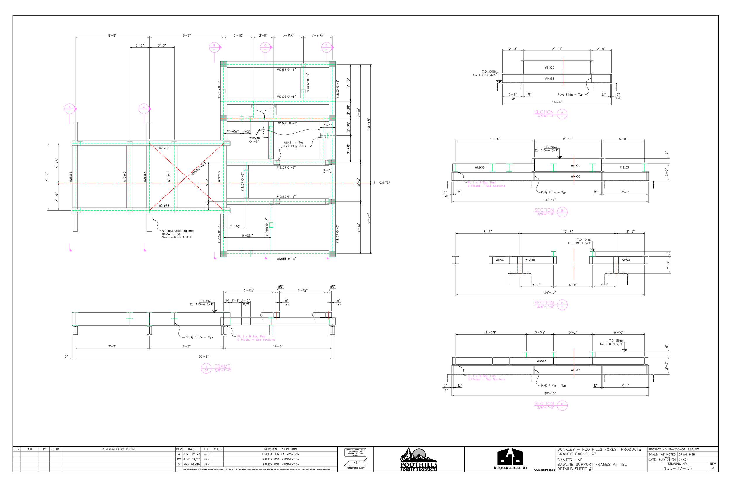 01-430-27 - FFP Grande Cache SM - Sawline Support Frames at TBL-RevB_Page_2.png