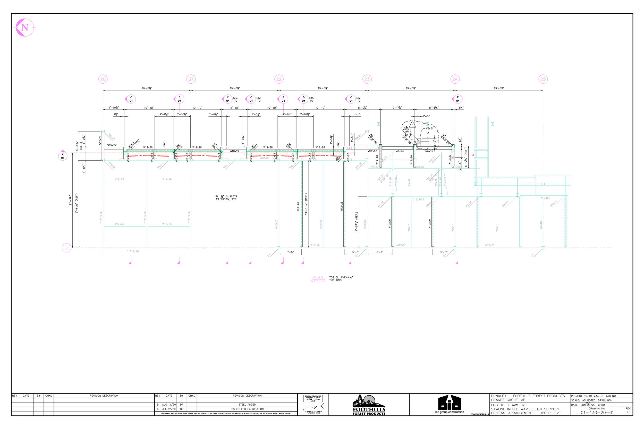 01-430-20 - FFP Grande Cache SM - Sawline Infeed Wavefeeder Support-Rev.B_Page_1.png