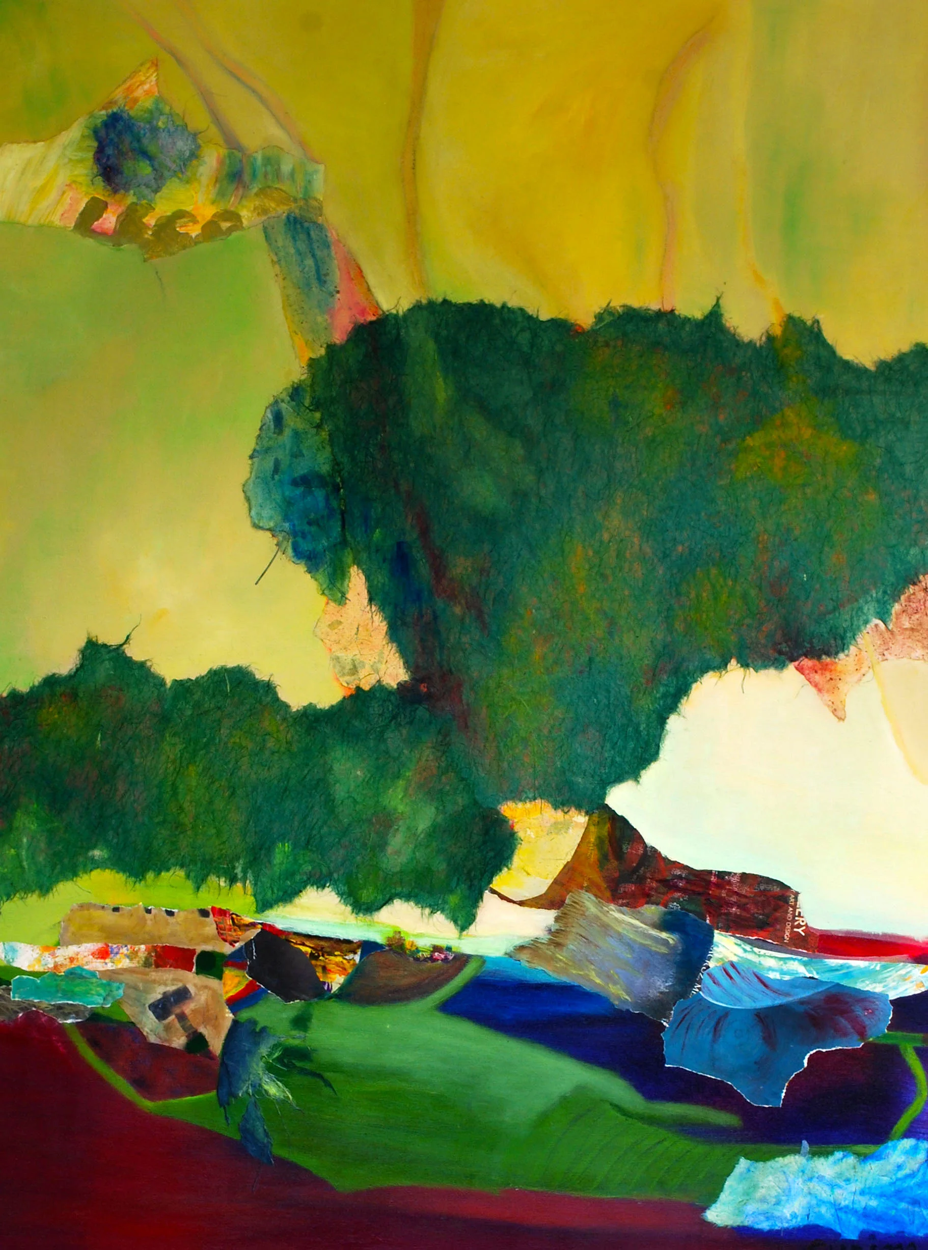 The sap-green sadness ripened into.....