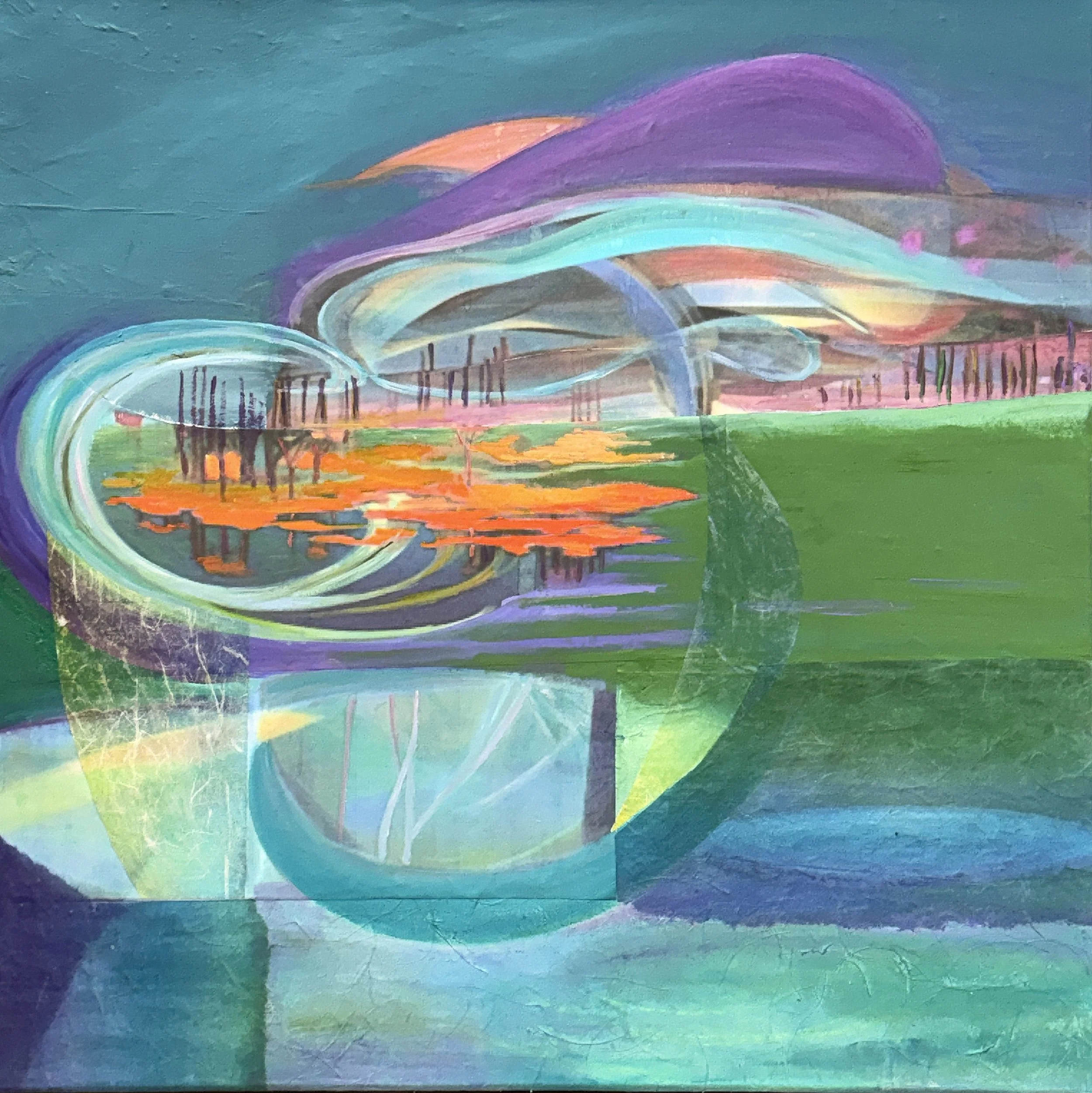 New Waves in the Wind Beneath a Teal Blue