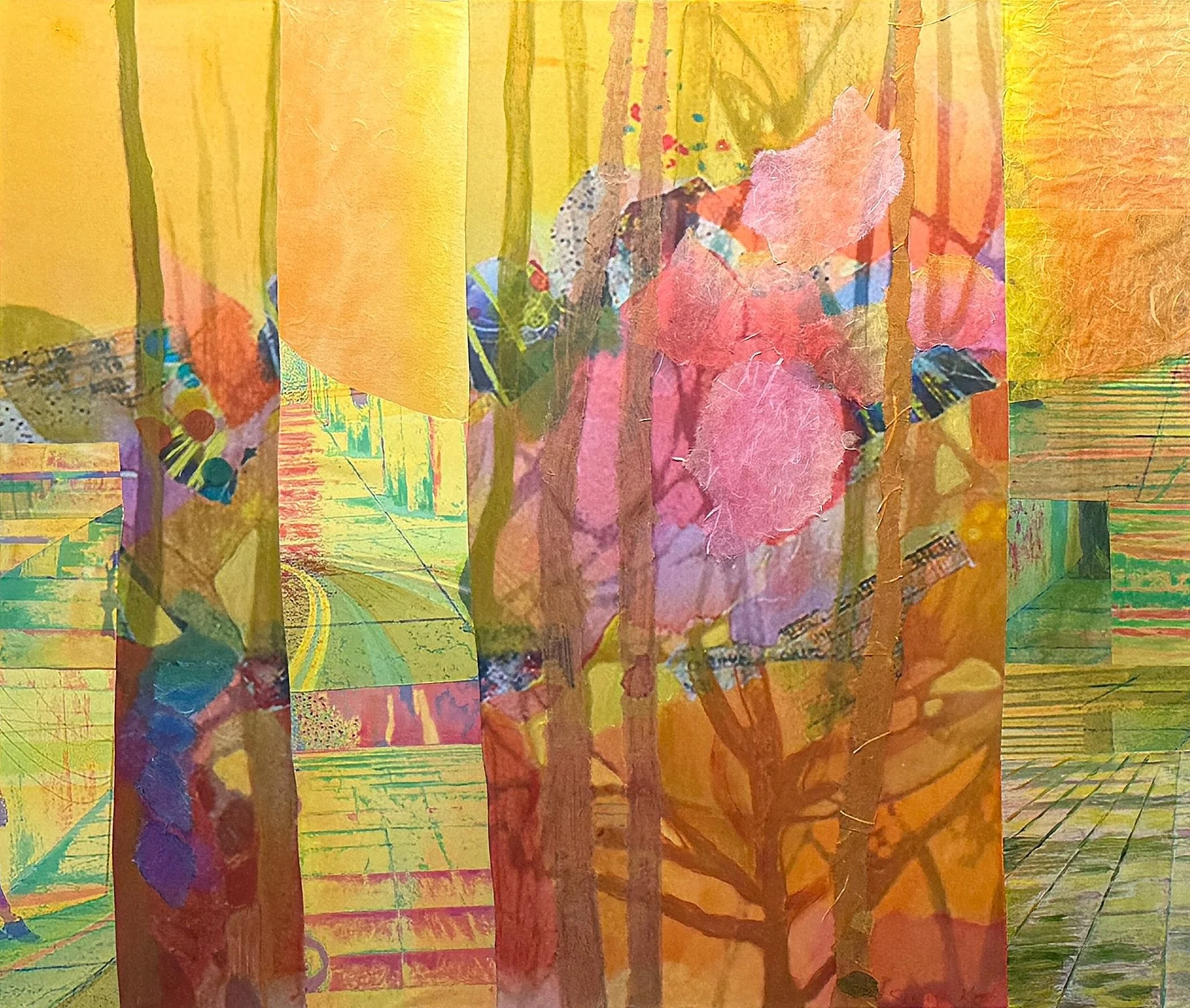 Moving towards a new path, leaving behind friendly farewells on the roads I have traveled.