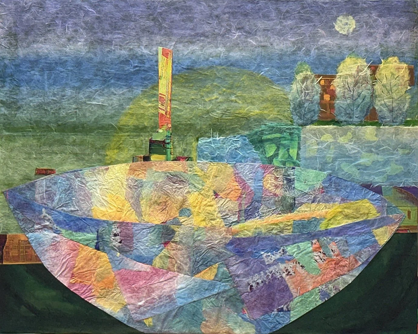 Gathering Memory Fragments Under the Moonlit Sky