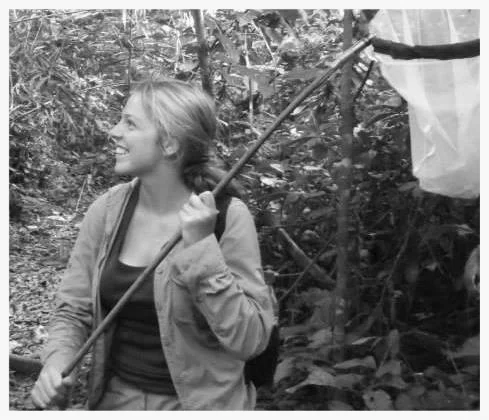 Eleanor as a fierce butterfly hunter