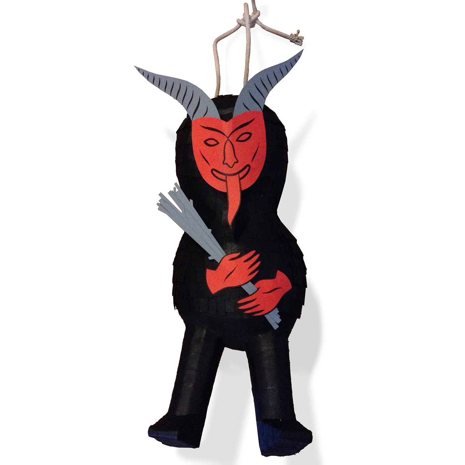 Krampus Pinata papier mache, 60 cm
