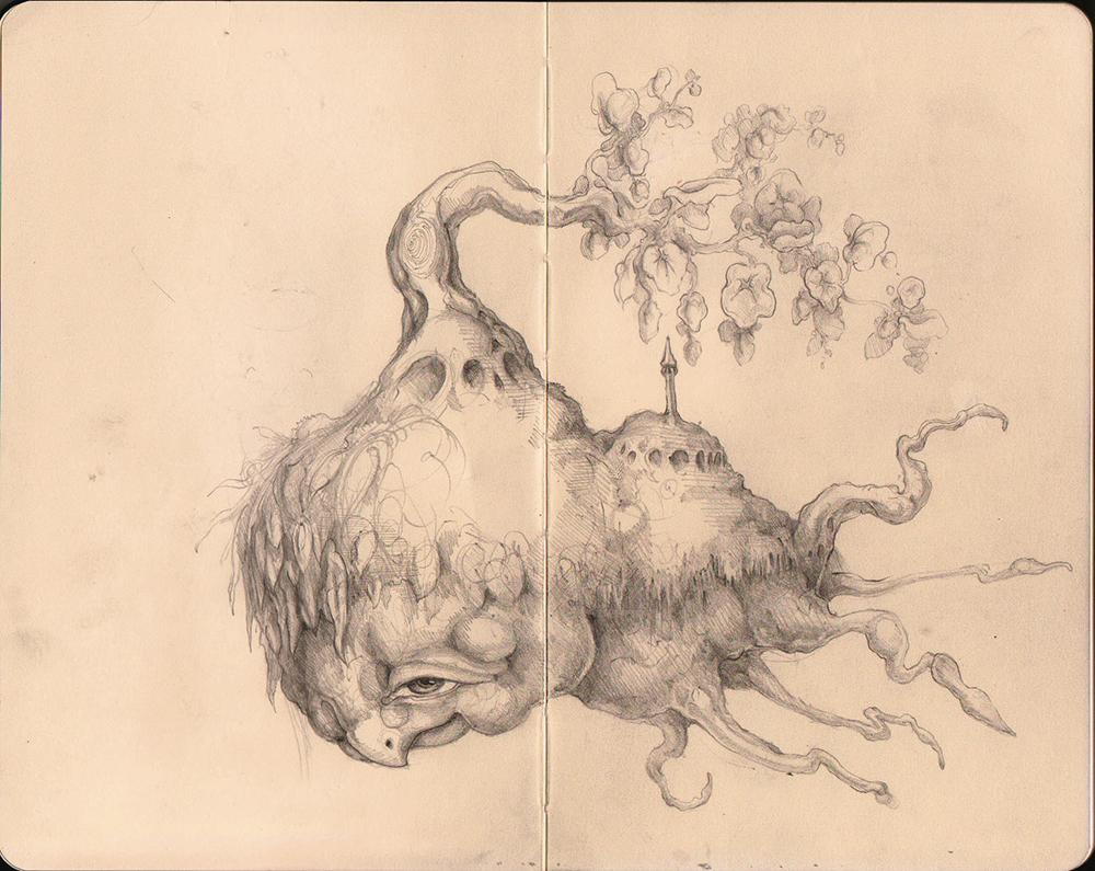 Graphite in Moleskine.