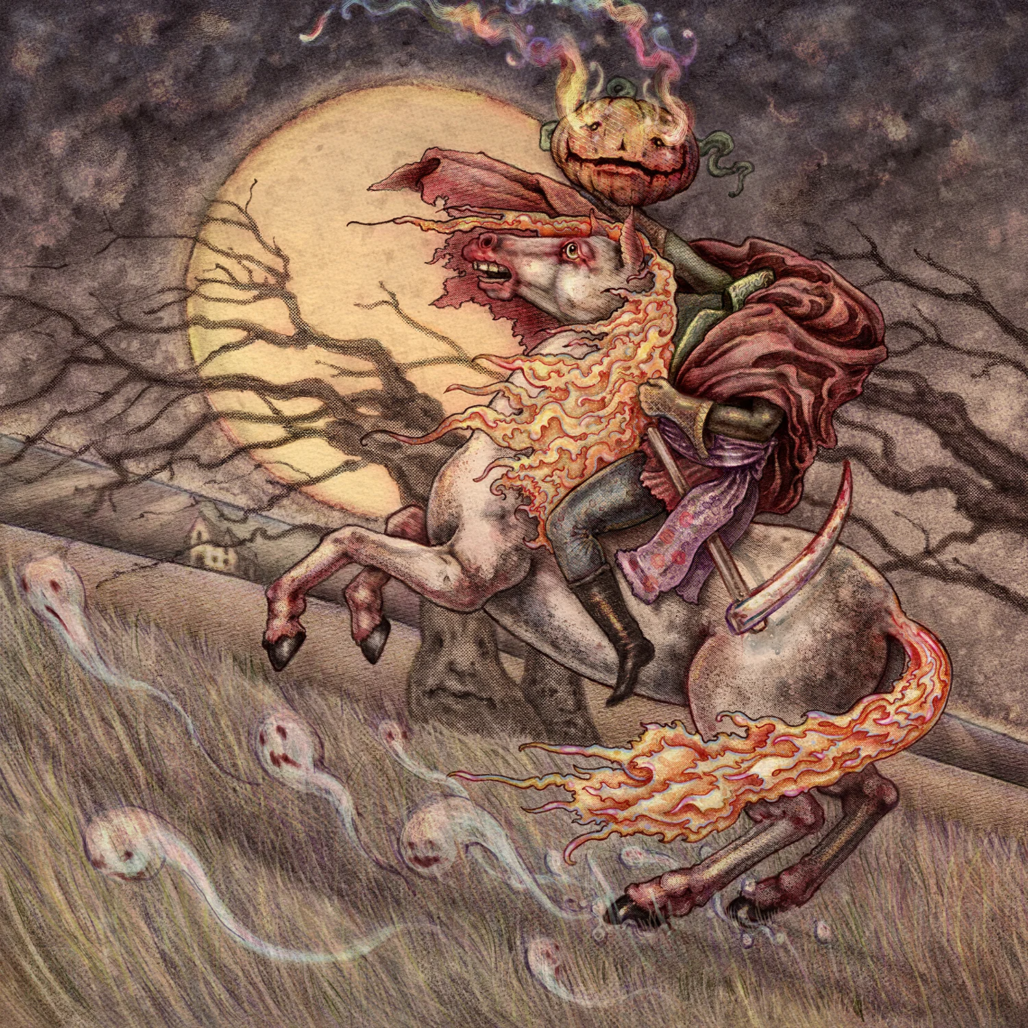 Graphite and digital on bristol.