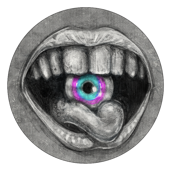 Three voids intersect — a howling vacuum, a lightless nullity, an absence of dimension & space — where the Witch's mouth opens: "Only one may become the receptacle."