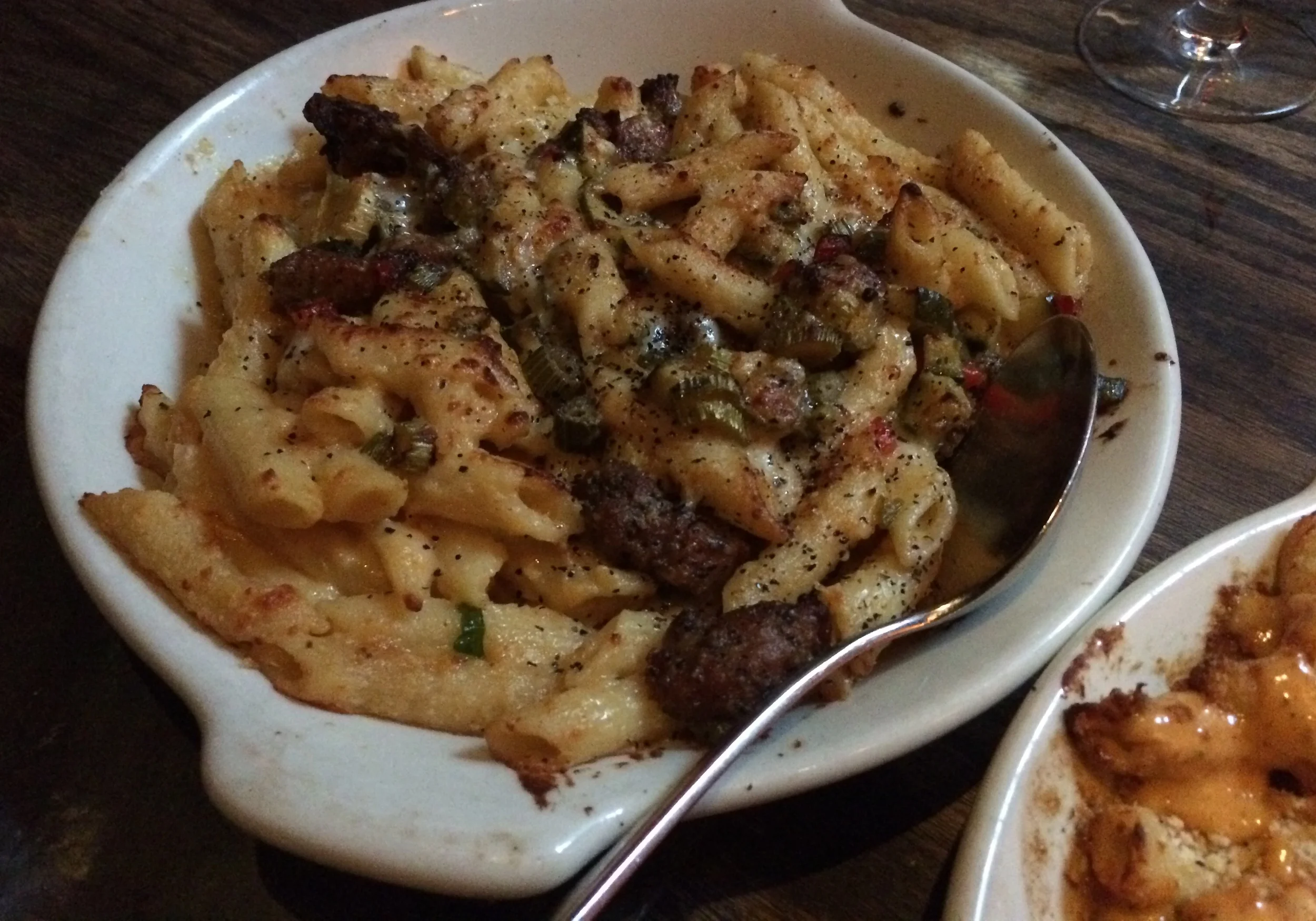 PORK BELLY, PICKLED FENNEL STEM MAC & CHEESE