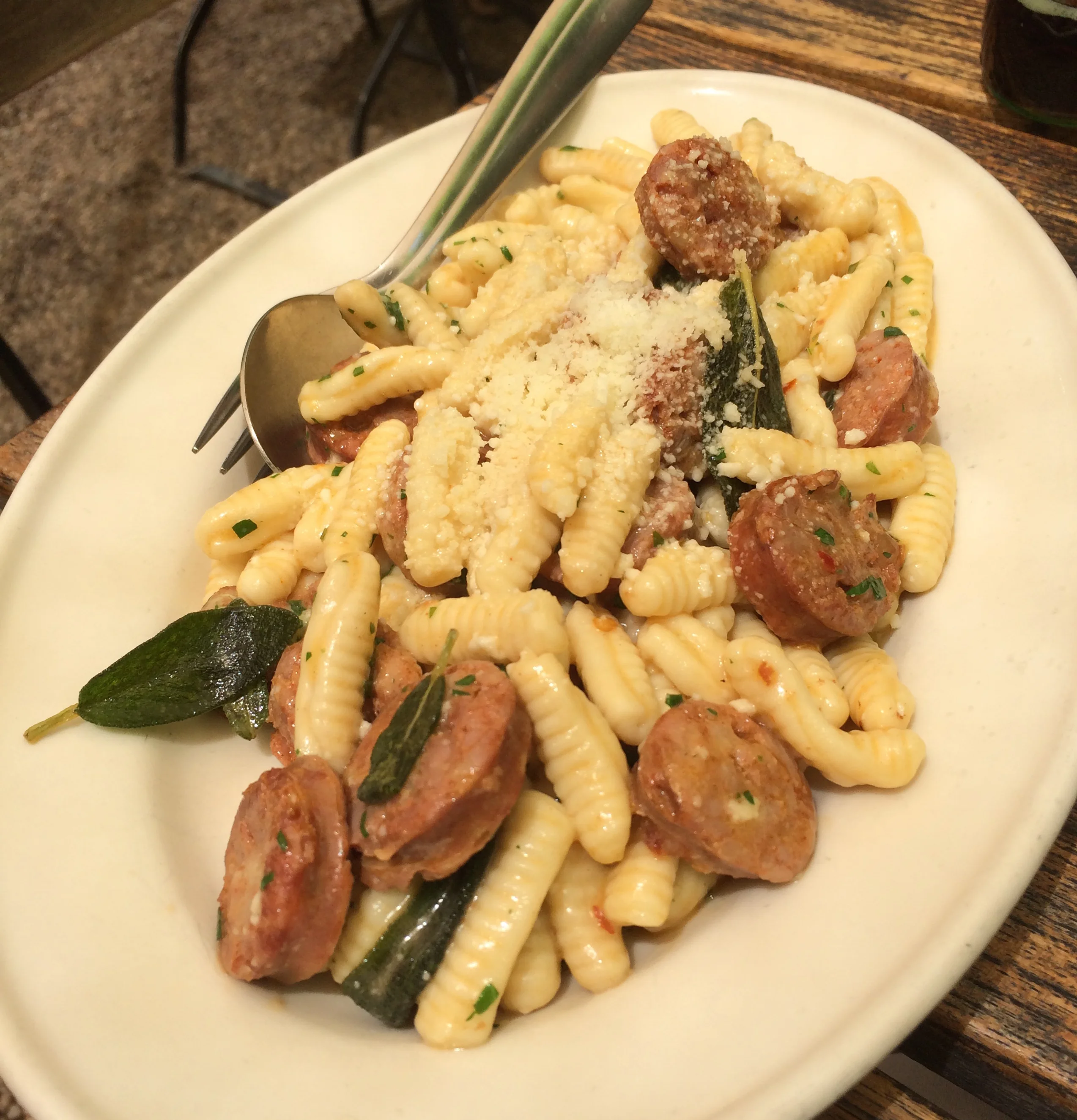 CAVETELLI WITH FAICCOS HOT SAUSAGE & BROWNED SAGE BUTTER