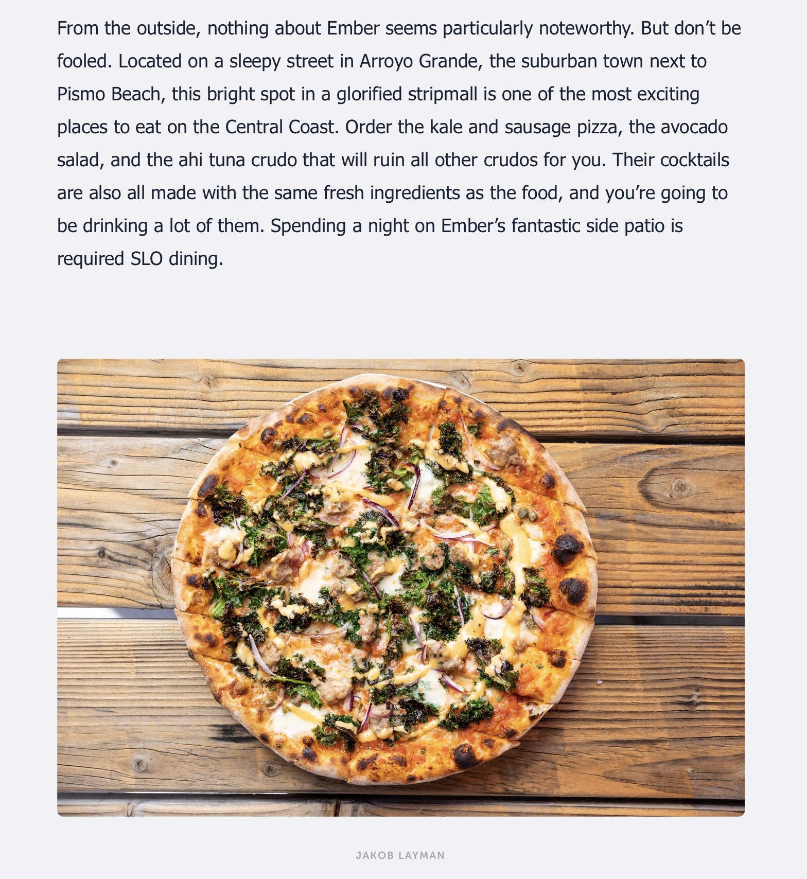 The Infatuation Los Angeles Weekender Guide : Where to Eat & Drink in San Luis Obispo— THE INFATUATION