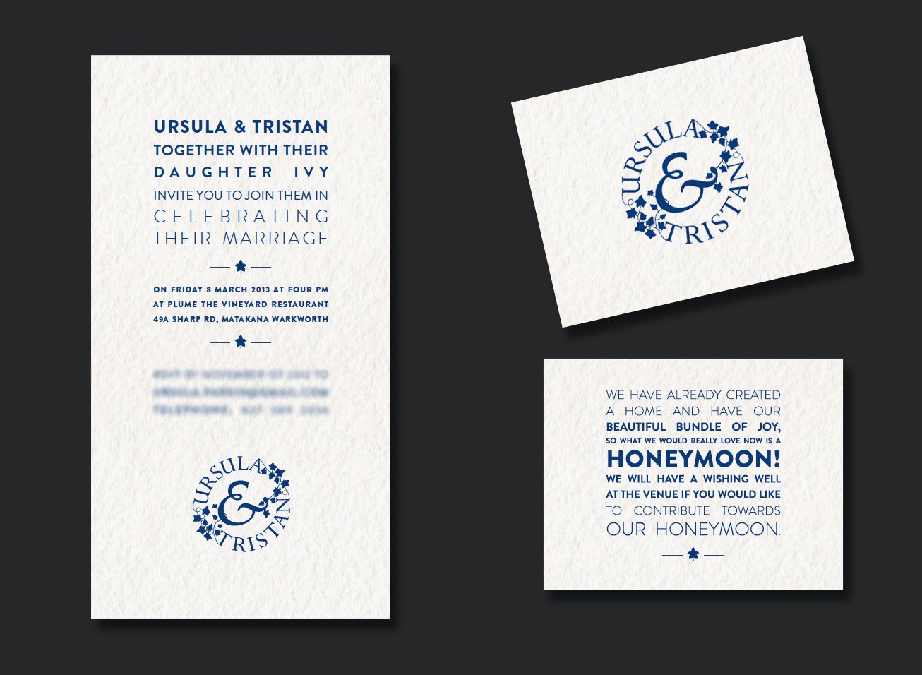 Monogram & Stationery  |  Ursula & Tristan