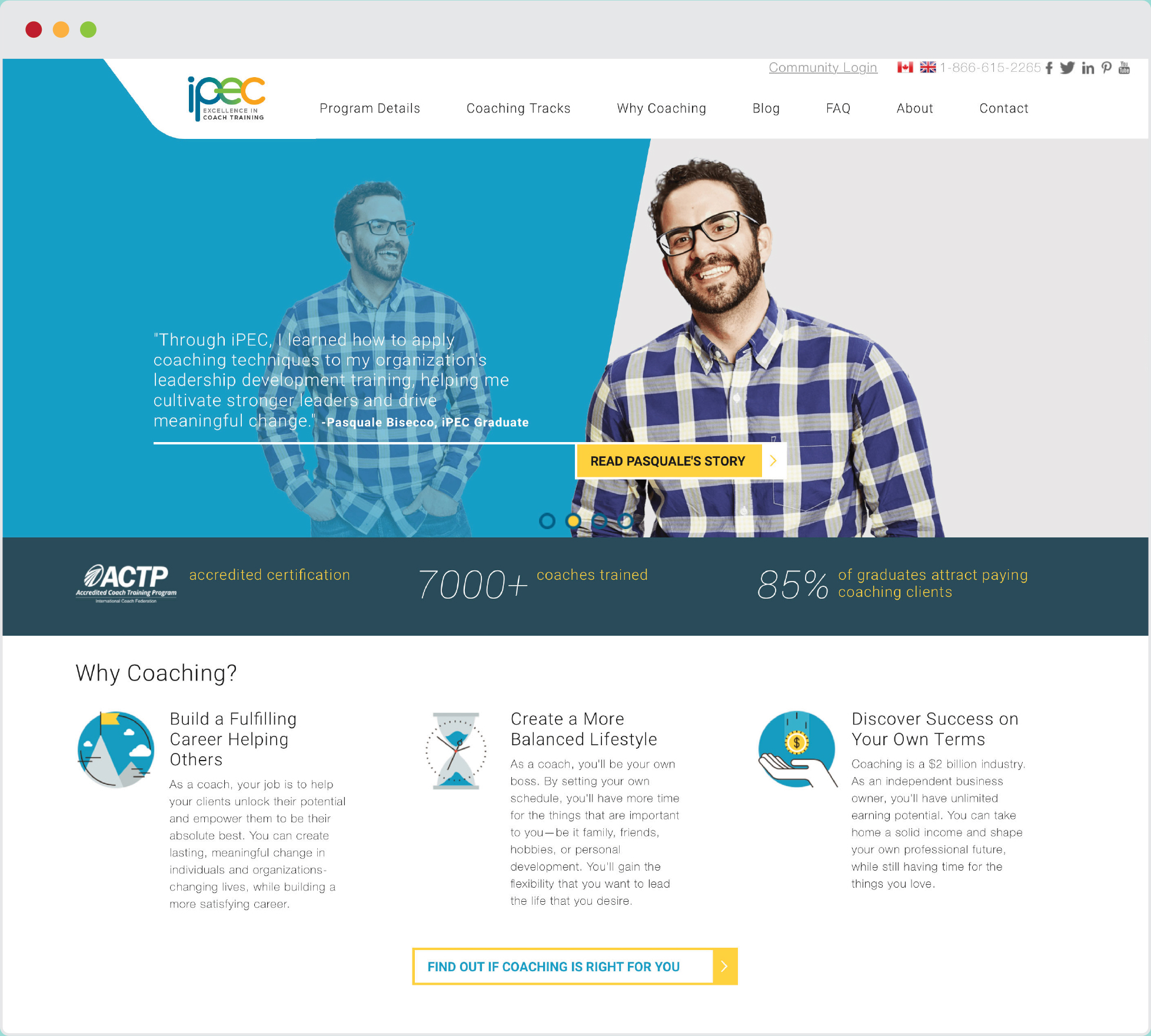 iPEC Coaching Web Design + Brand Identity | VIEW FULL PROJECT