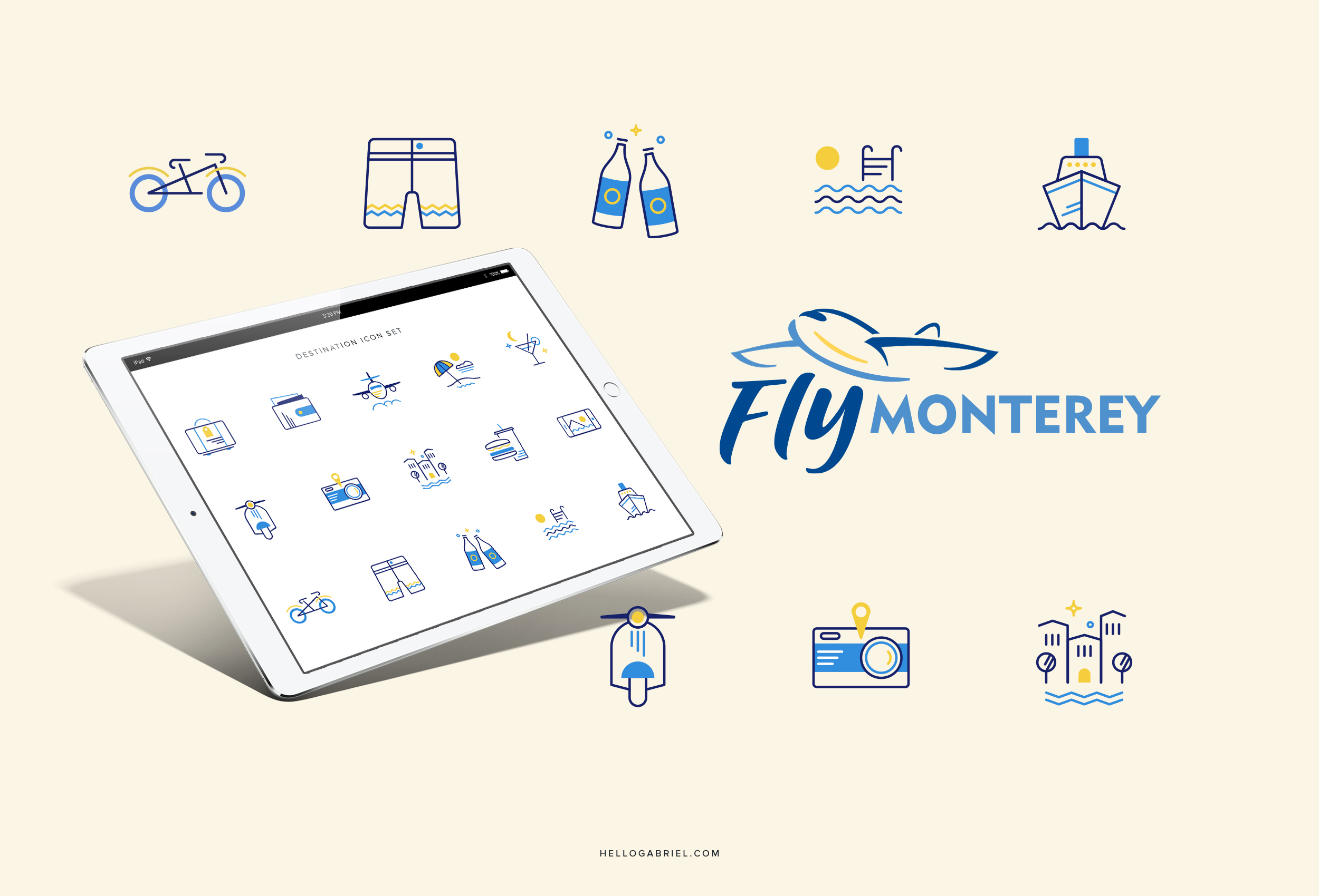 Fly Monterey Logo Design + Iconography | VIEW FULL PROJECT