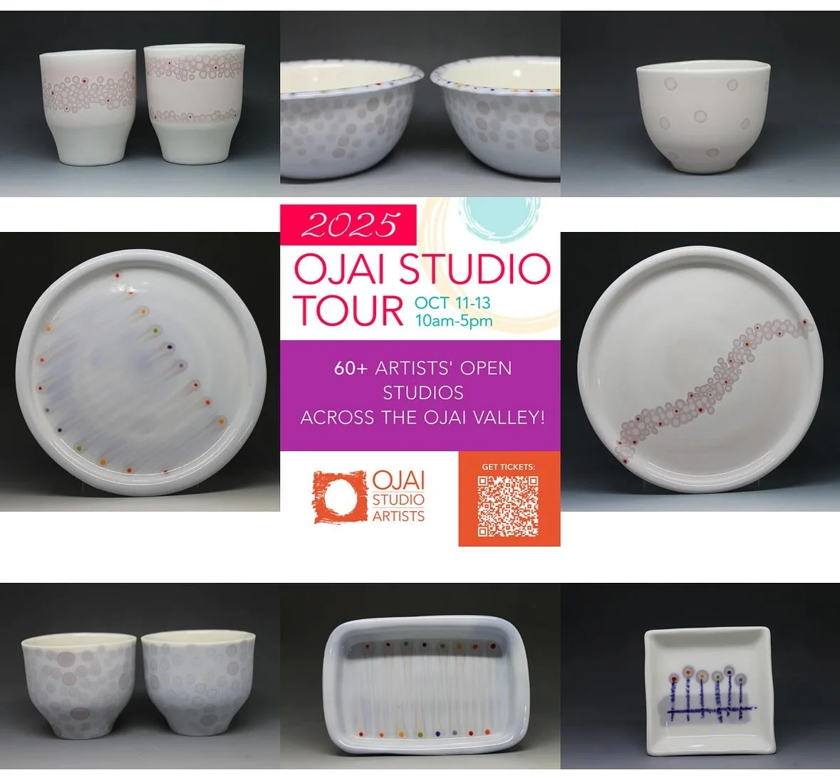 I&rsquo;m looking forward to opening my studio for @theojaistudioartists annual Studio Tour. It&rsquo;s a great opportunity to see work made by over 60 members in a variety of media, in incredible studios all around the Ojai Valley.

I will be open S