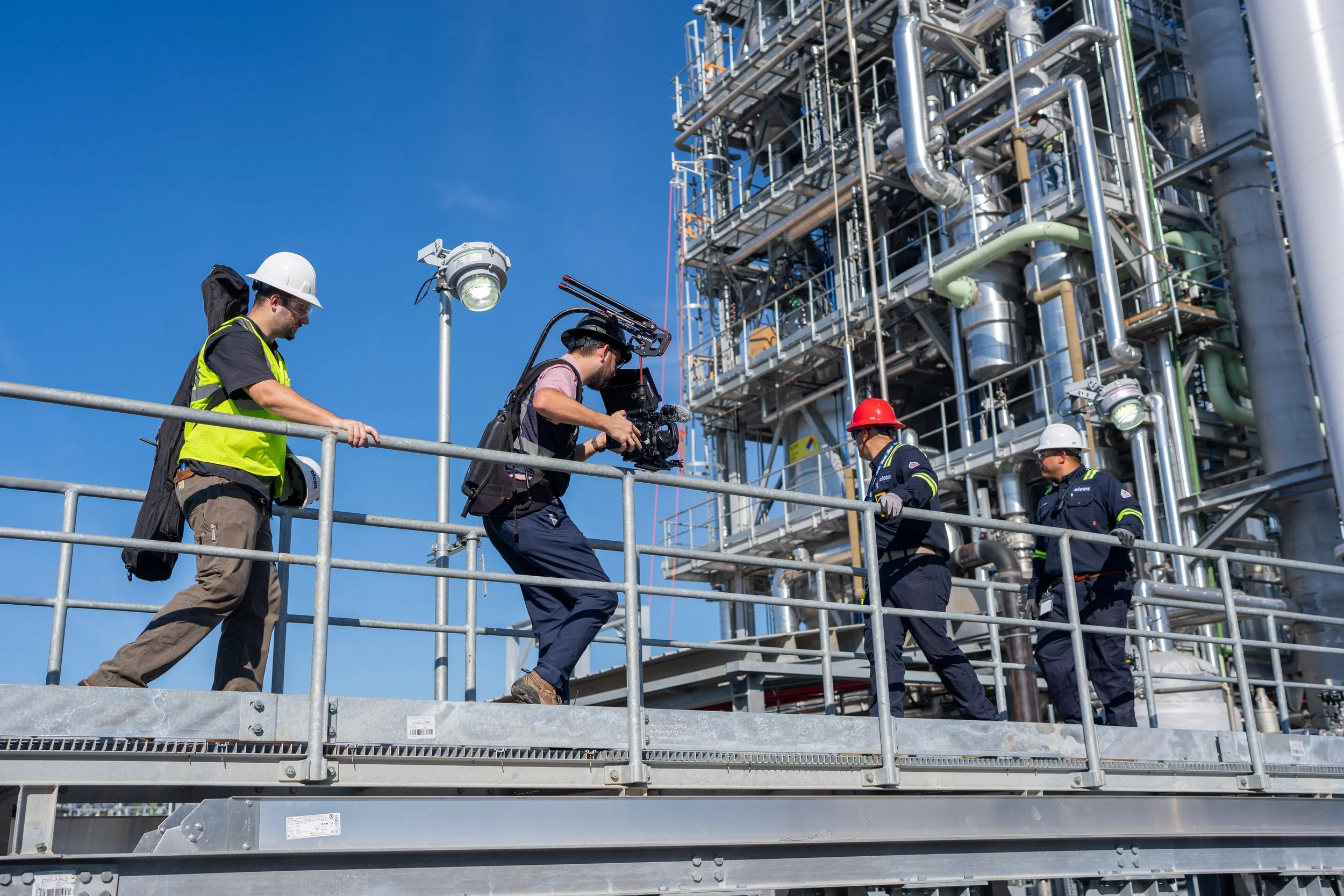 Behind the scenes industrial video production