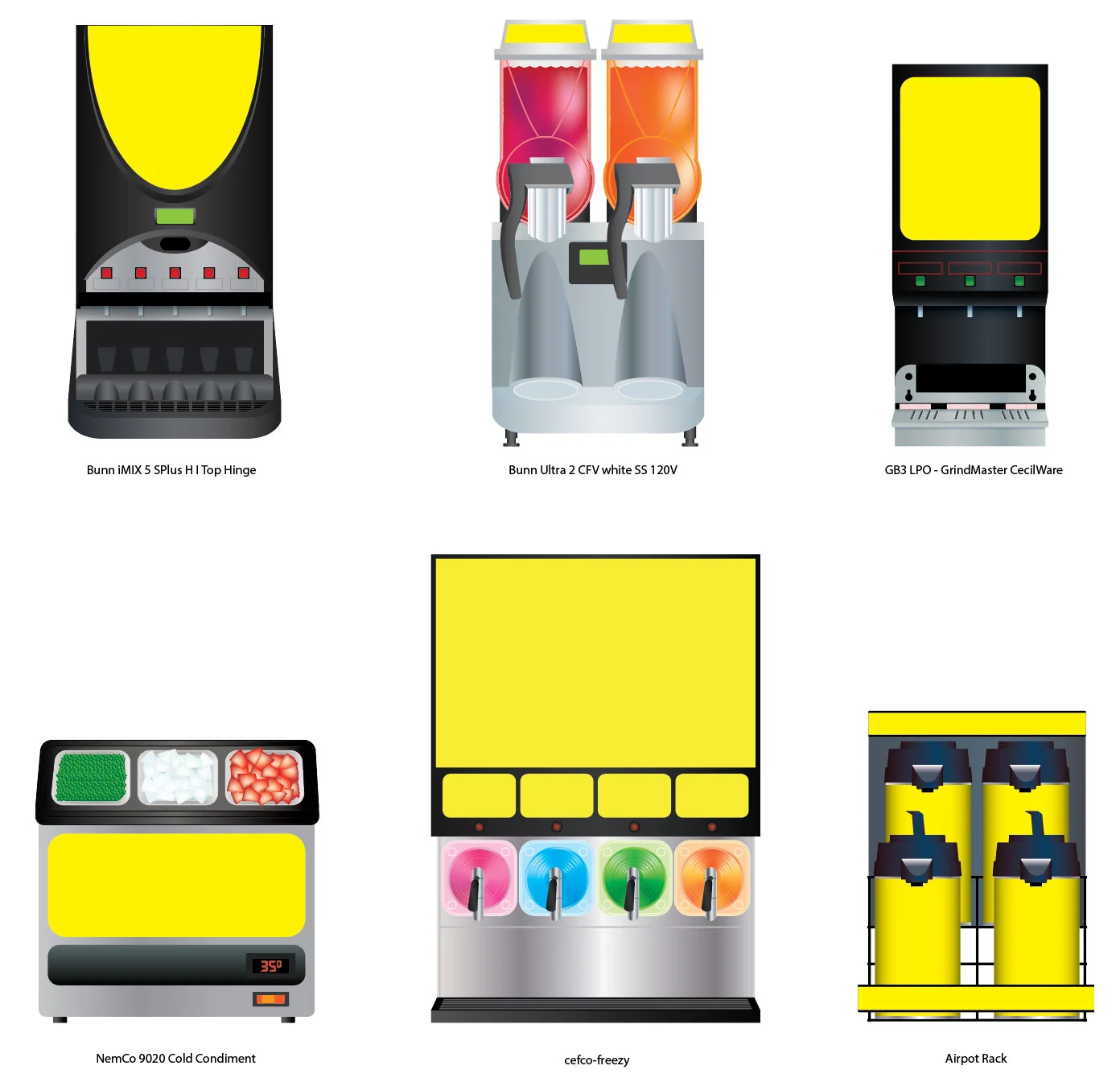 Equipment illustrations for The Morrison Group