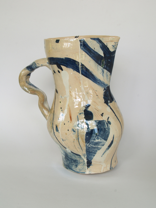 Blue on Cream (2013) 44 x 40 x 24 cm