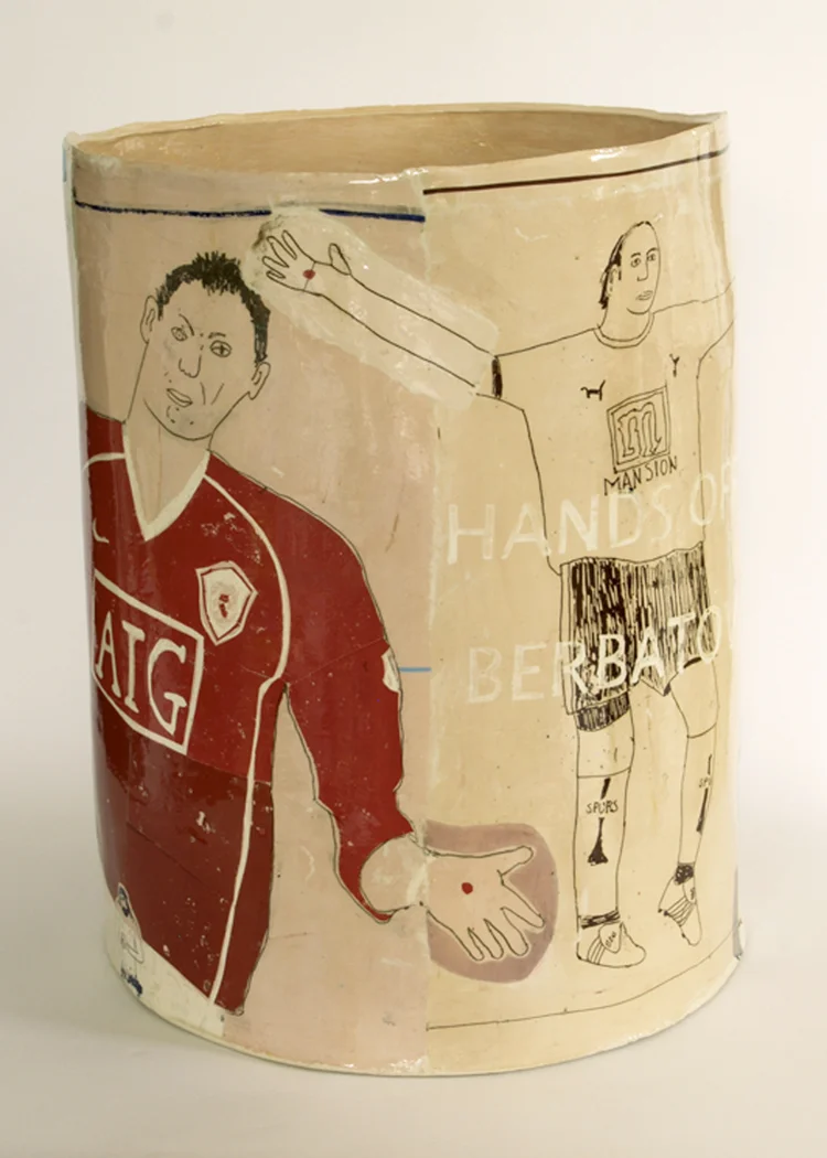 Hands Off Berbatov (2008) Ht 53 x diam. 41 cms