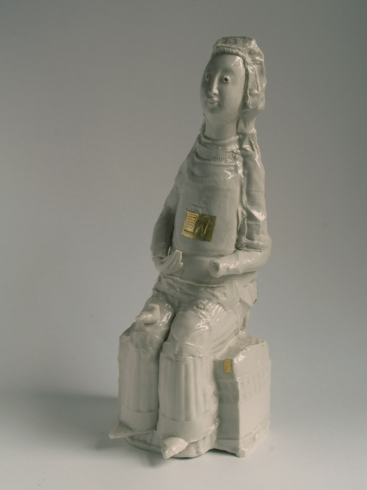 Flora Madonna (2004) 39 x 16 x 13 cms porcelain with gilding