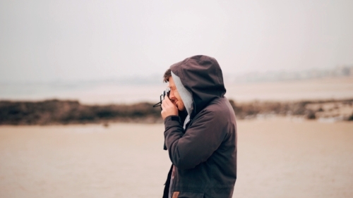 Me, taking a newly acquired film camera out for a spin. This was the ideal place to do so.