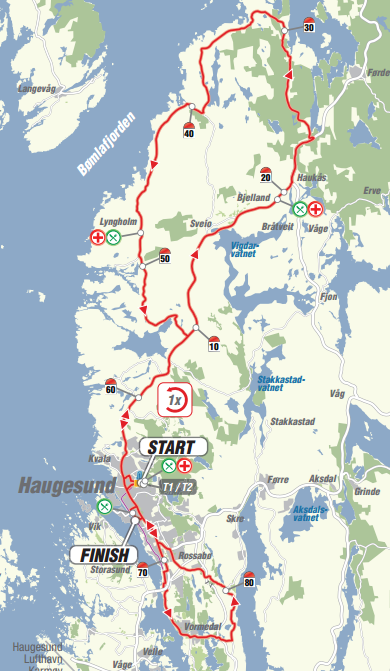 Hard to tell, but THE most beautiful bike course ever