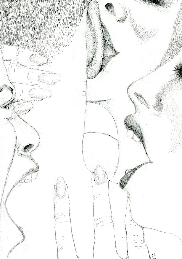 van Oers | Hearing | 2015 | Pencil on paper | 29,5 x 21 cm