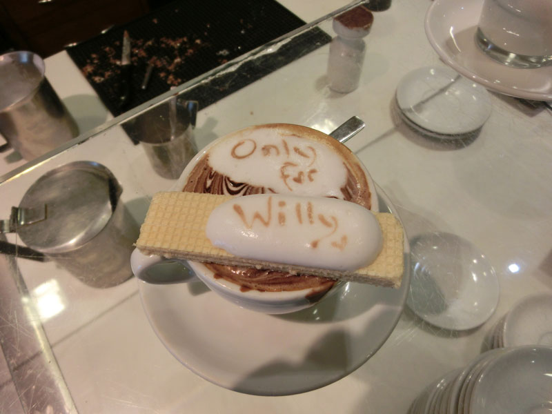 A cappuccino, personalized. 