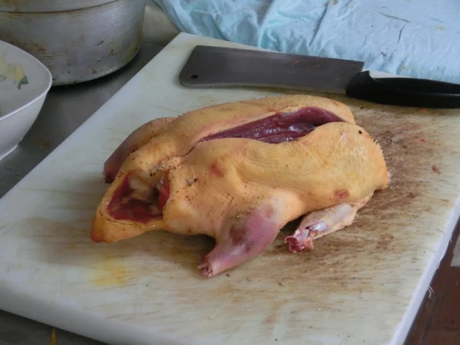 First, each limb is removed. 
