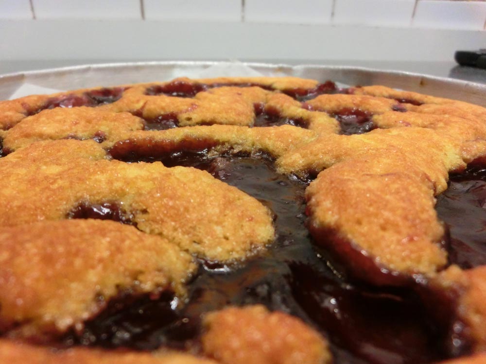 The crostata, up close. 