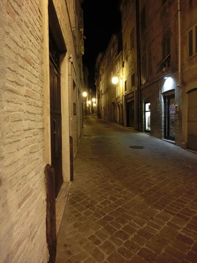 A small side street in the city center.