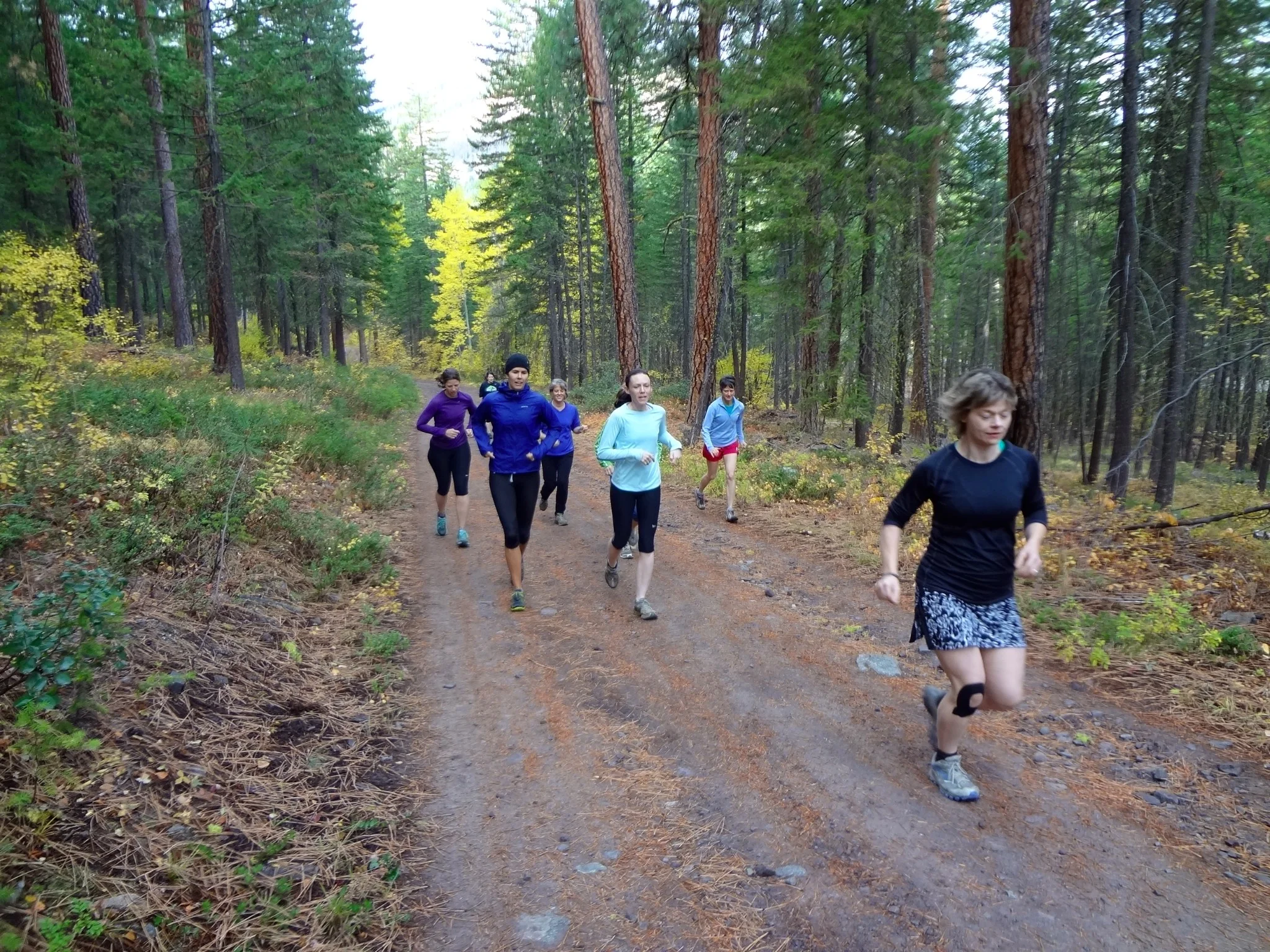 Working on running technique before some hill work.